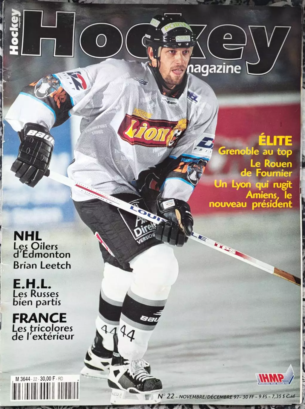 ЖУРНАЛ ХОККЕЙ НХЛ 1997 NHL HOCKEY MAGAZINE #22 POSTER