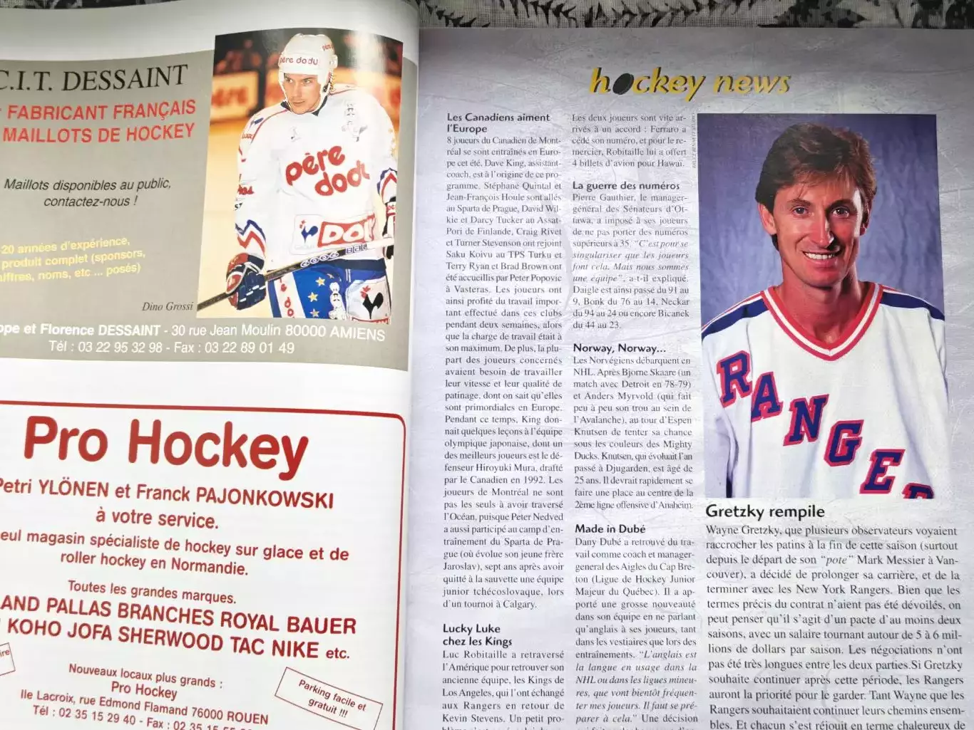 ЖУРНАЛ ХОККЕЙ НХЛ 1997 NHL HOCKEY MAGAZINE #22 POSTER 2