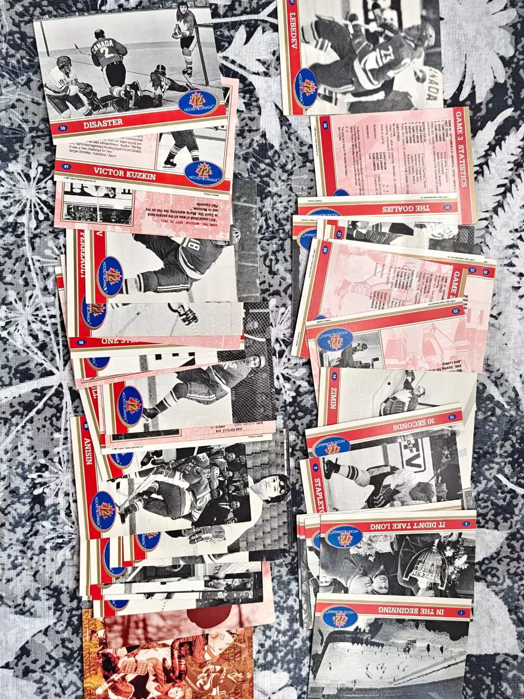 ХОККЕЙ НАБОР КАРТОЧЕК НХЛ NHL СССР КАНАДА 1972 USSR CANADA CARD SET#1-42