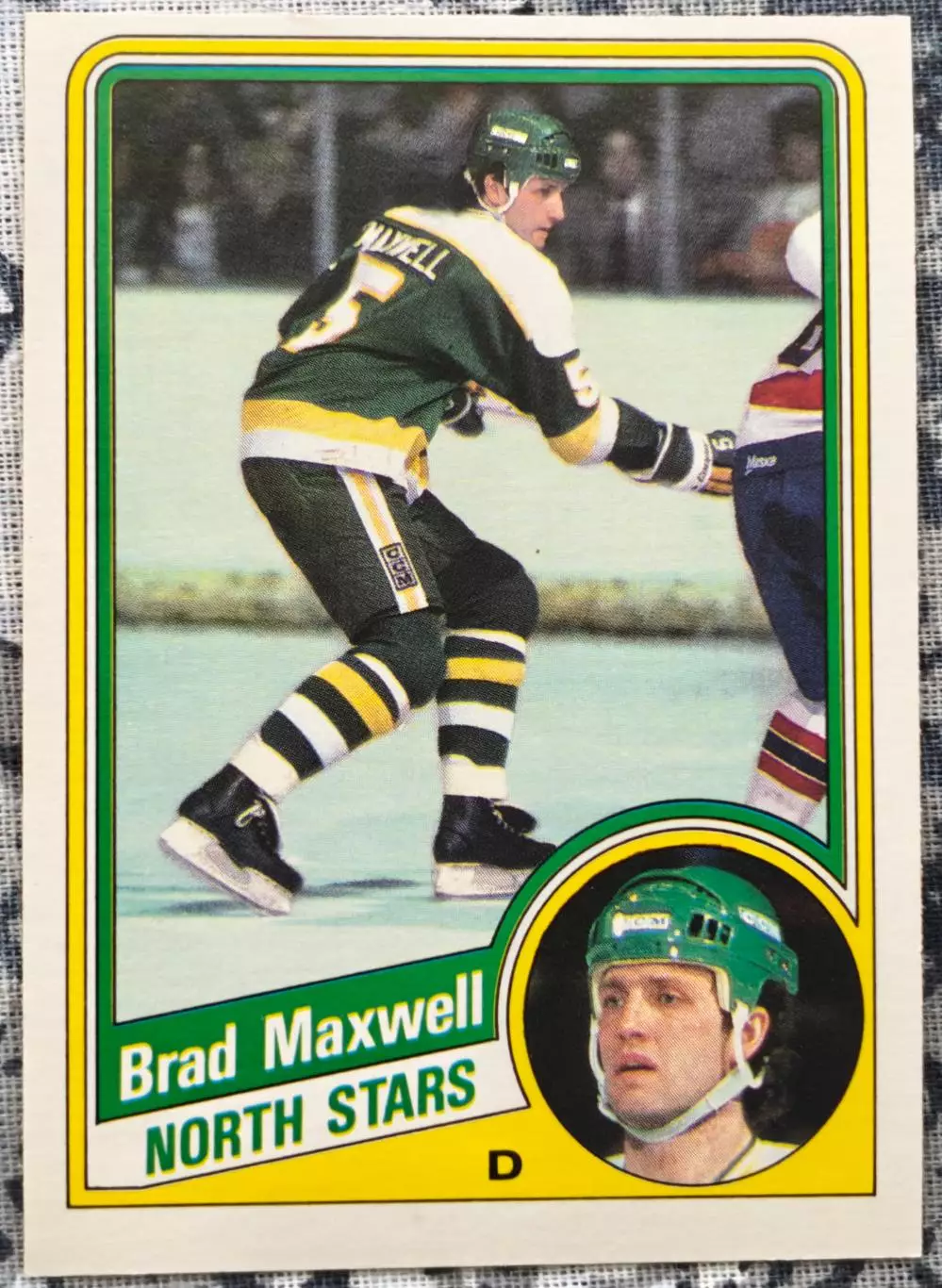 ХОККЕЙ КАРТОЧКА НХЛ O-PEE-CHEE 1984-85 NHL BRAD MAXWELL MINNESOTA #102