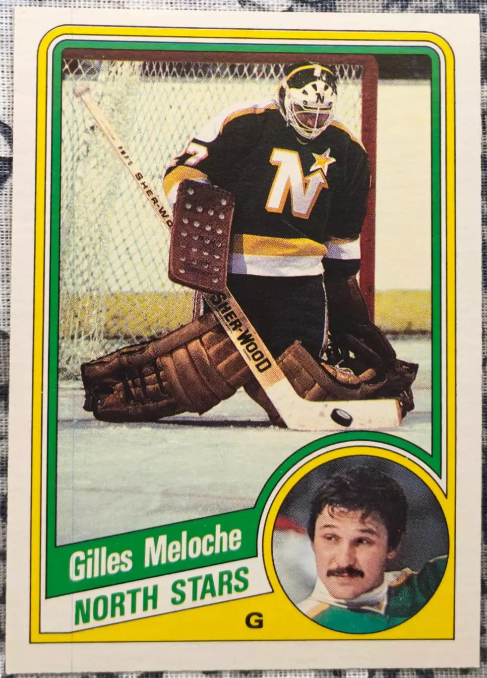 ХОККЕЙ КАРТОЧКА НХЛ O-PEE-CHEE 1984-85 NHL GILLES MELOCHE MINNESOTA #104