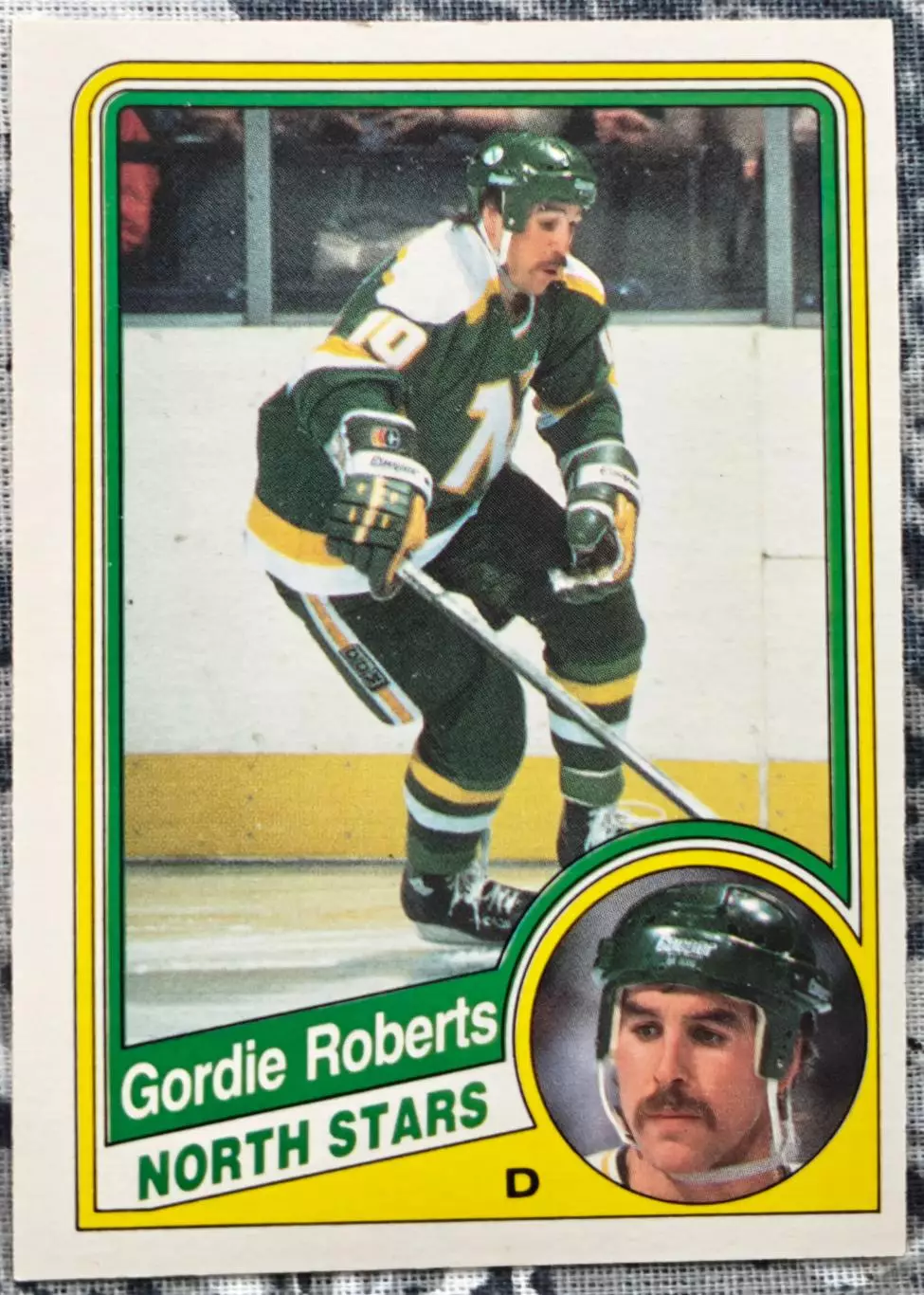 ХОККЕЙ КАРТОЧКА НХЛ O-PEE-CHEE 1984-85 NHL GORDIE ROBERTS MINNESOTA #107