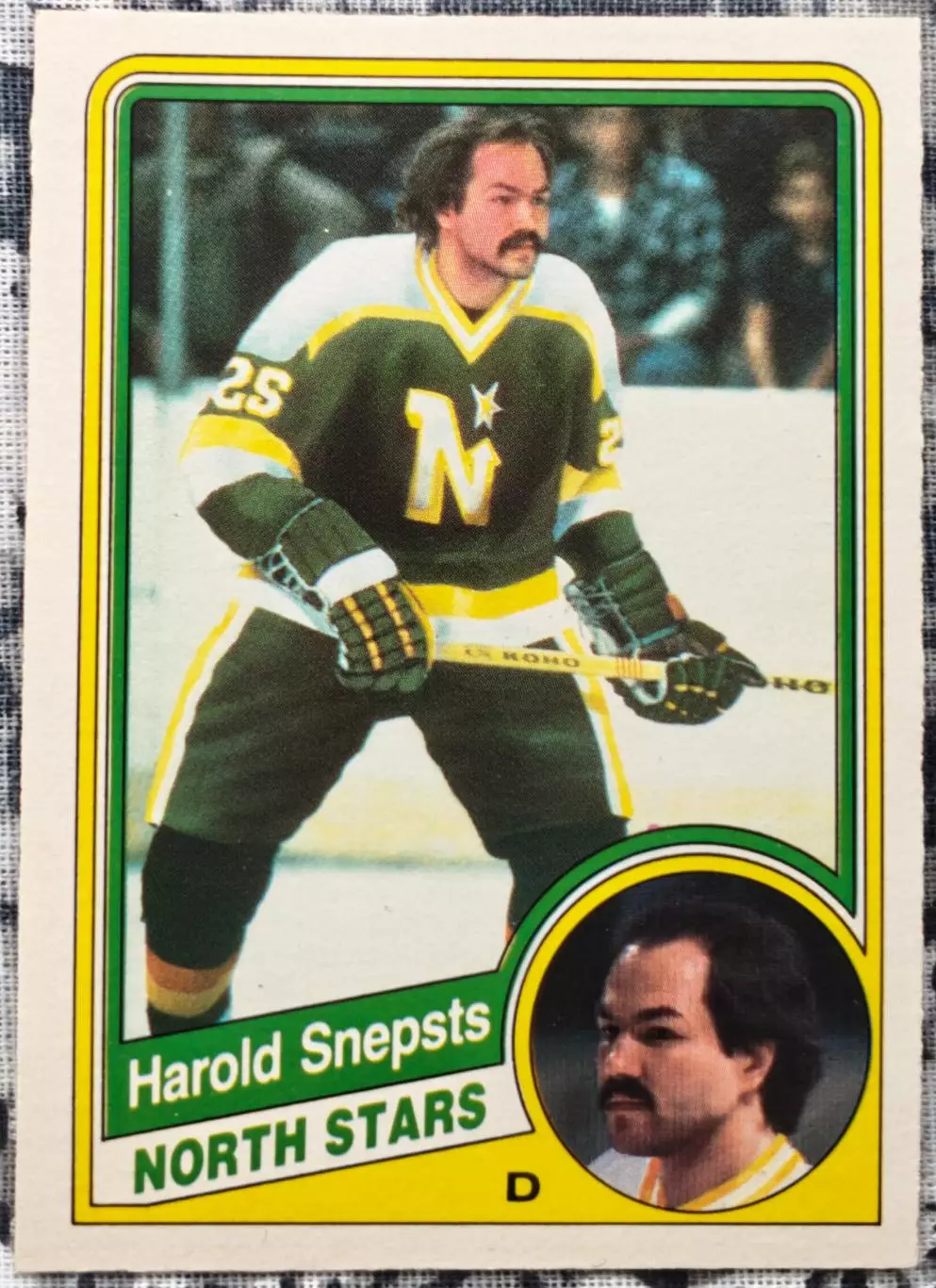 ХОККЕЙ КАРТОЧКА НХЛ O-PEE-CHEE 1984-85 NHL HAROLD SNEPSTS MINNESOTA #108