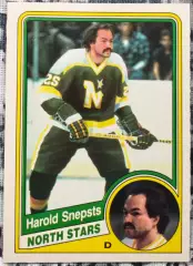 ХОККЕЙ КАРТОЧКА НХЛ O-PEE-CHEE 1984-85 NHL HAROLD SNEPSTS MINNESOTA #108