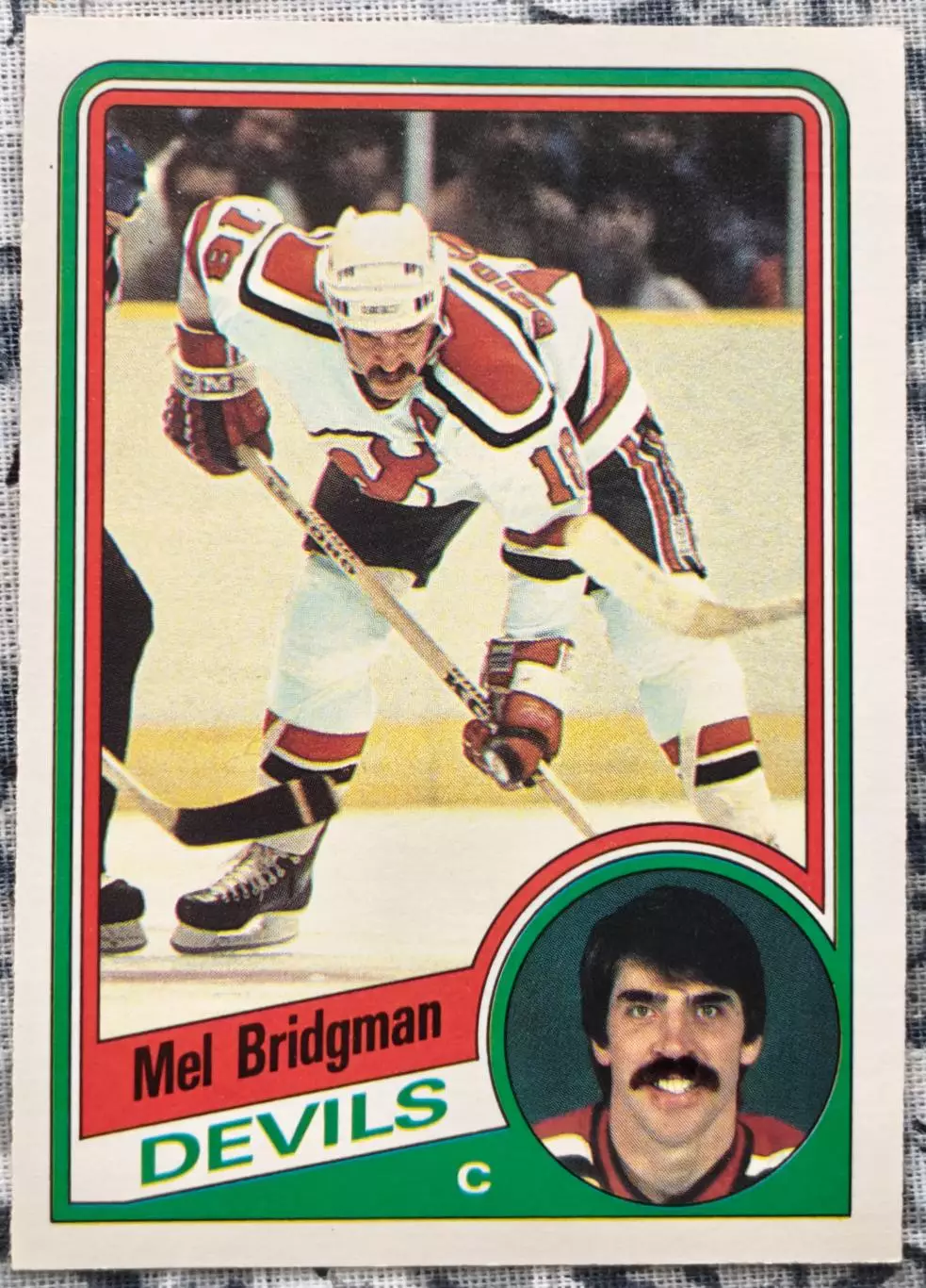 ХОККЕЙ КАРТОЧКА НХЛ O-PEE-CHEE 1984-85 NHL MEL BRIDGMAN DEVILS #109
