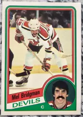ХОККЕЙ КАРТОЧКА НХЛ O-PEE-CHEE 1984-85 NHL MEL BRIDGMAN DEVILS #109