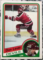 ХОККЕЙ КАРТОЧКА НХЛ O-PEE-CHEE 1984-85 NHL DON LEVER DEVILS #112
