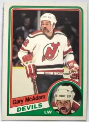 ХОККЕЙ КАРТОЧКА НХЛ O-PEE-CHEE 1984-85 NHL GARY MCADAM DEVILS #117