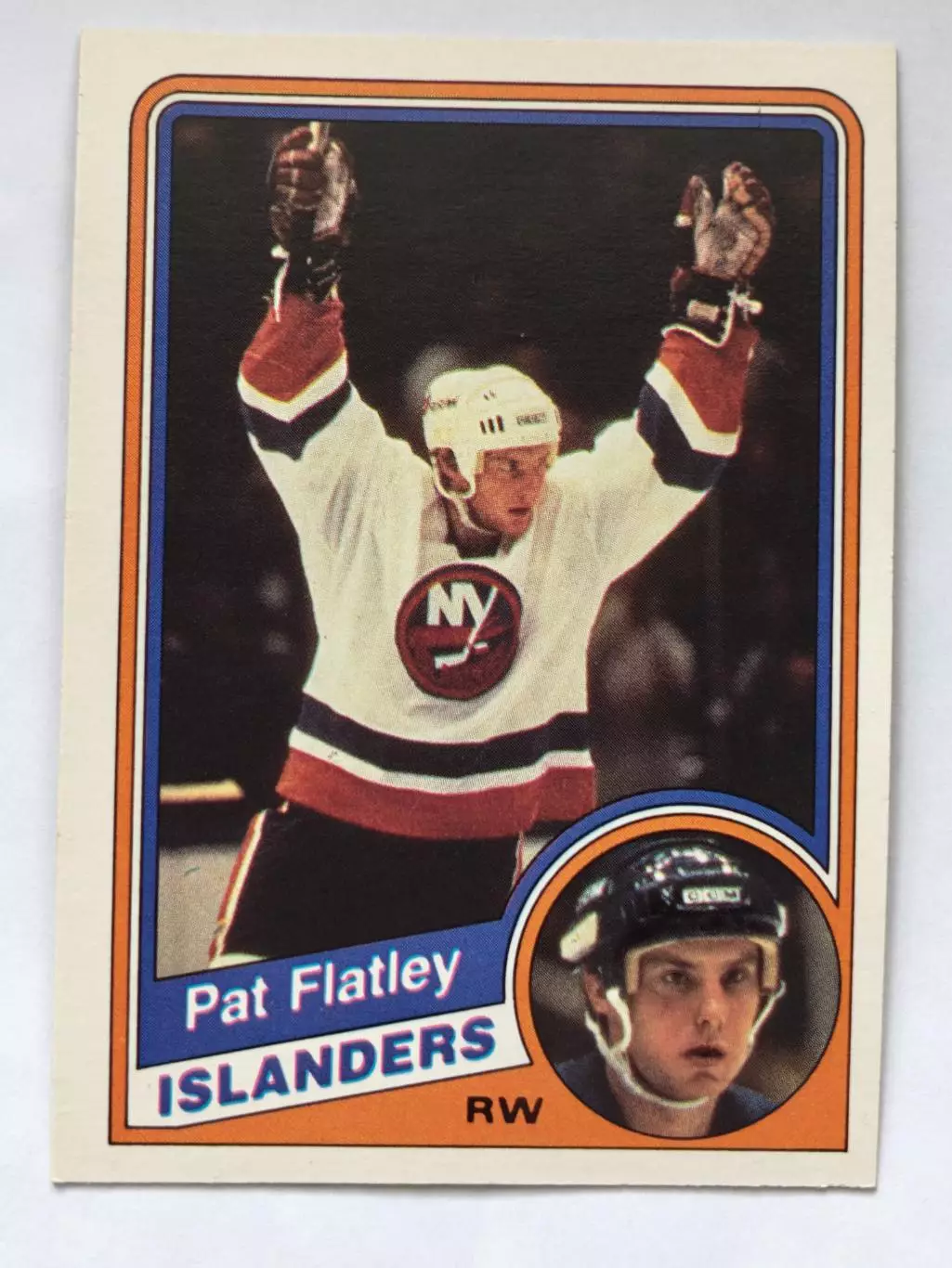ХОККЕЙ КАРТОЧКА НХЛ O-PEE-CHEE 1984-85 NHL PAT FLATLEY ISLANDERS #124 2