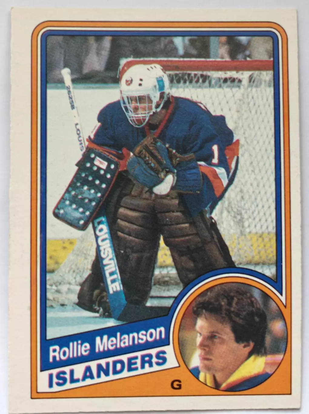 ХОККЕЙ КАРТОЧКА НХЛ O-PEE-CHEE 1984-85 NHL ROLLIE MELANSON ISLANDERS #130