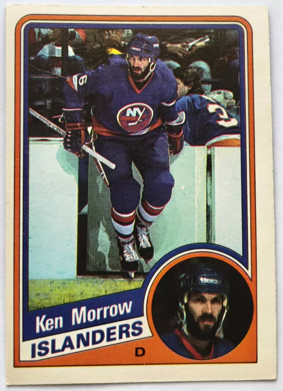 ХОККЕЙ КАРТОЧКА НХЛ O-PEE-CHEE 1984-85 NHL KEN MORROW ISLANDERS #131 2