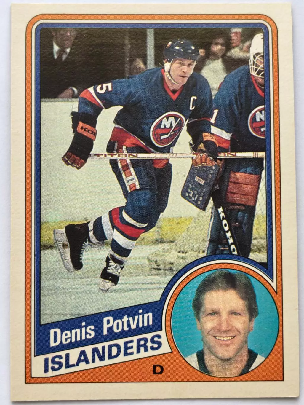 ХОККЕЙ КАРТОЧКА НХЛ O-PEE-CHEE 1984-85 NHL DENIS POTVIN ISLANDERS #134
