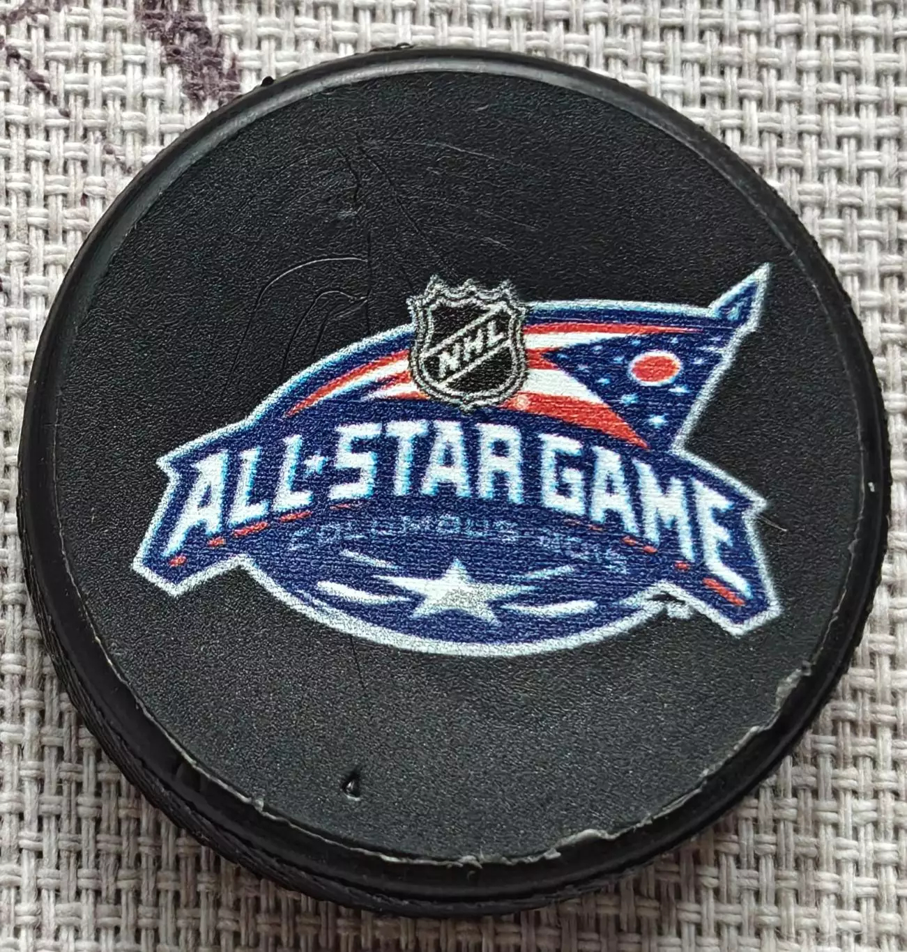 ХОККЕЙ МИНИ ШАЙБА КОЛАМБУС НХЛ 2015 NHL ALL STAR GAME COLUMBUS PUCK