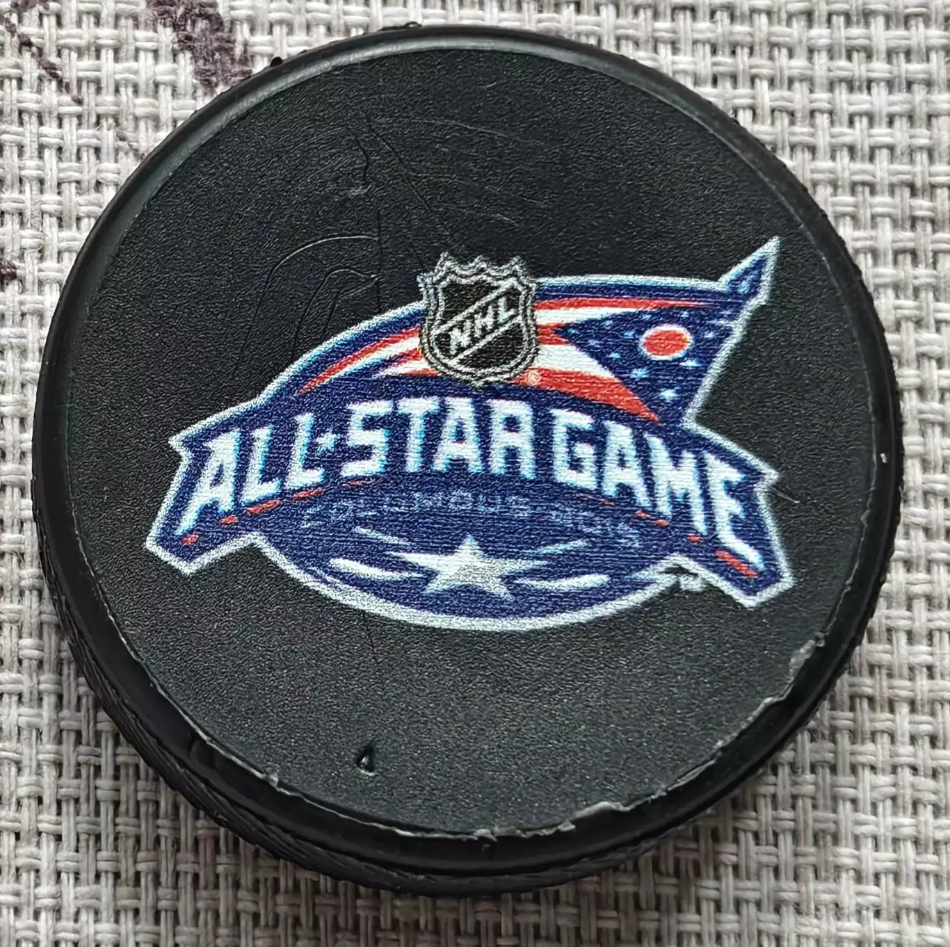 ХОККЕЙ МИНИ ШАЙБА КОЛАМБУС НХЛ 2015 NHL ALL STAR GAME COLUMBUS PUCK 2
