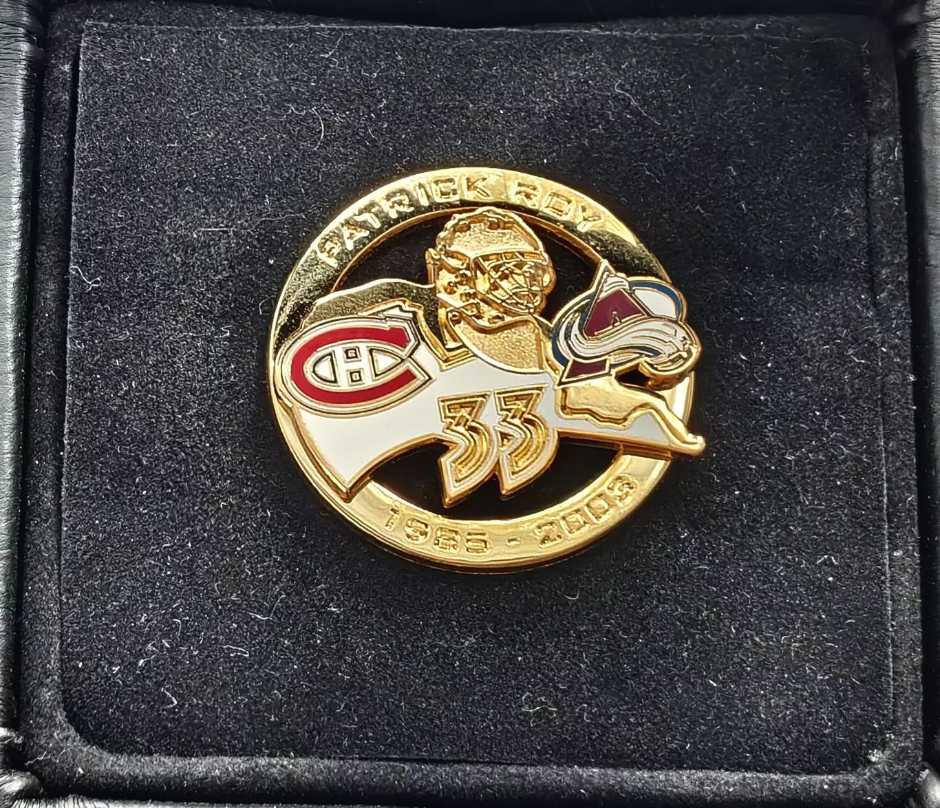 ХОККЕЙ ЗНАЧОК ПАТРИК РОЙ 1985-2003 NHL PATRICK ROY LIMITED EDITION HOCKEY PIN 4