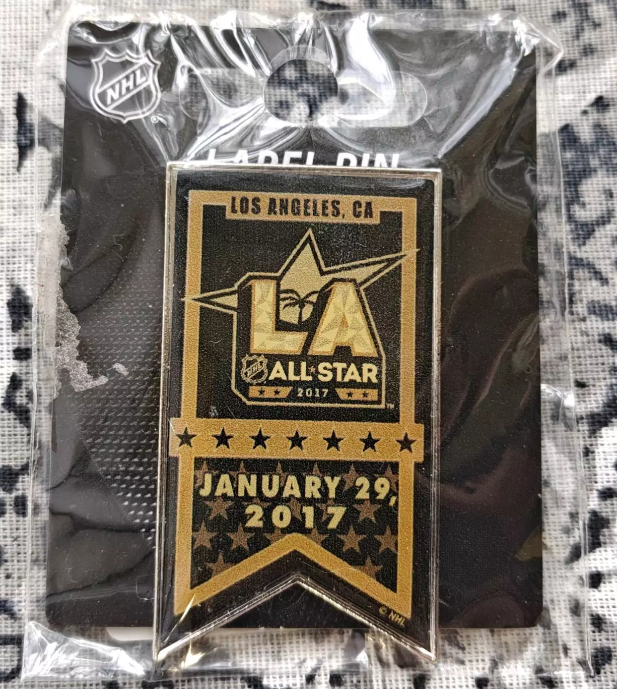 ХОККЕЙ ЗНАЧОК БАННЕР НХЛ МАТЧ ВСЕХ ЗВЕЗД КИНГС 2017 NHL LA KINGS ALL STAR GAME