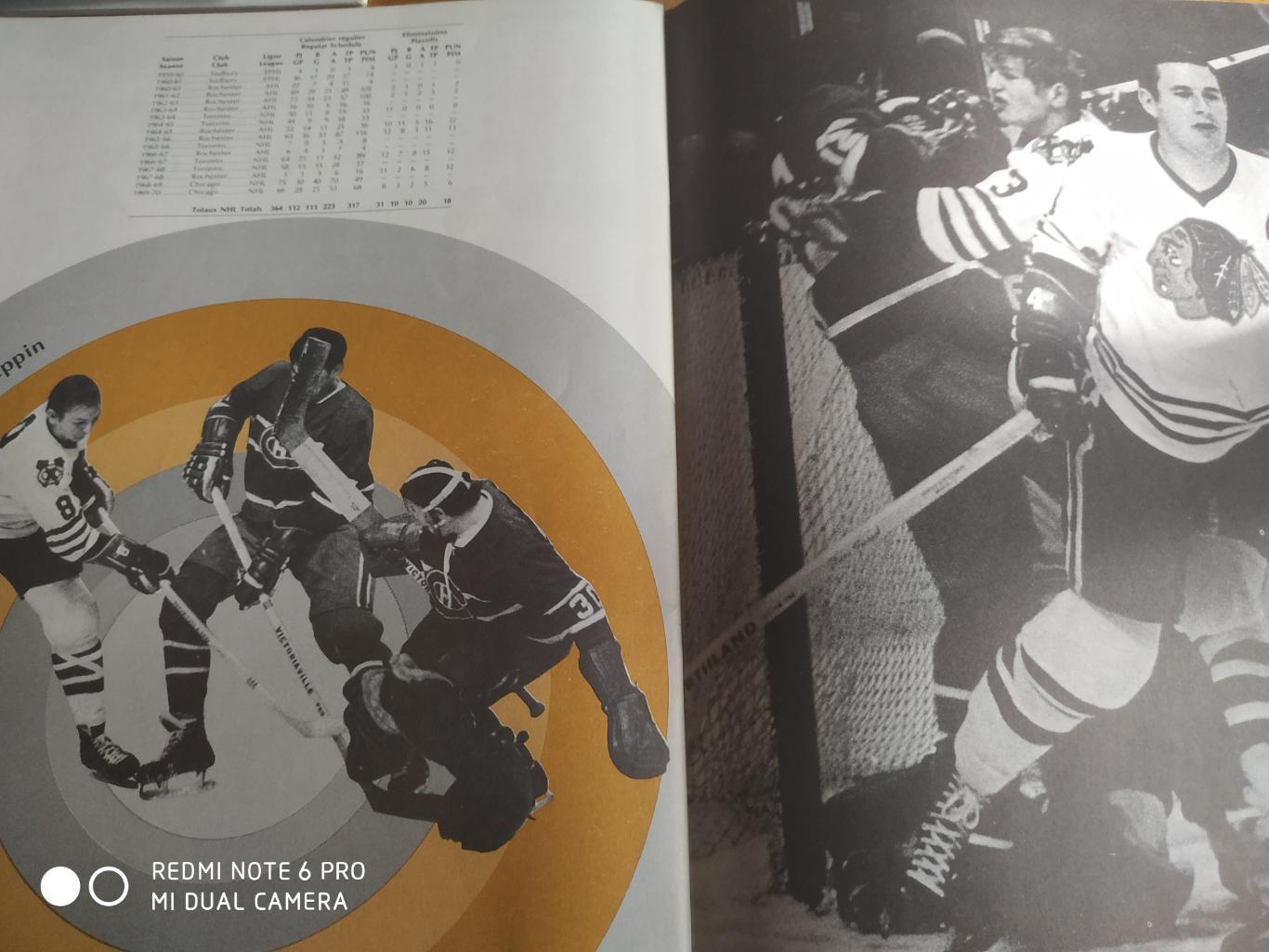 ХОККЕЙ ПРОГРАММА МАТЧА АЛЬБОМ ЧИКАГО НХЛ NHL CHICAGO 1970 PROGRAM 3