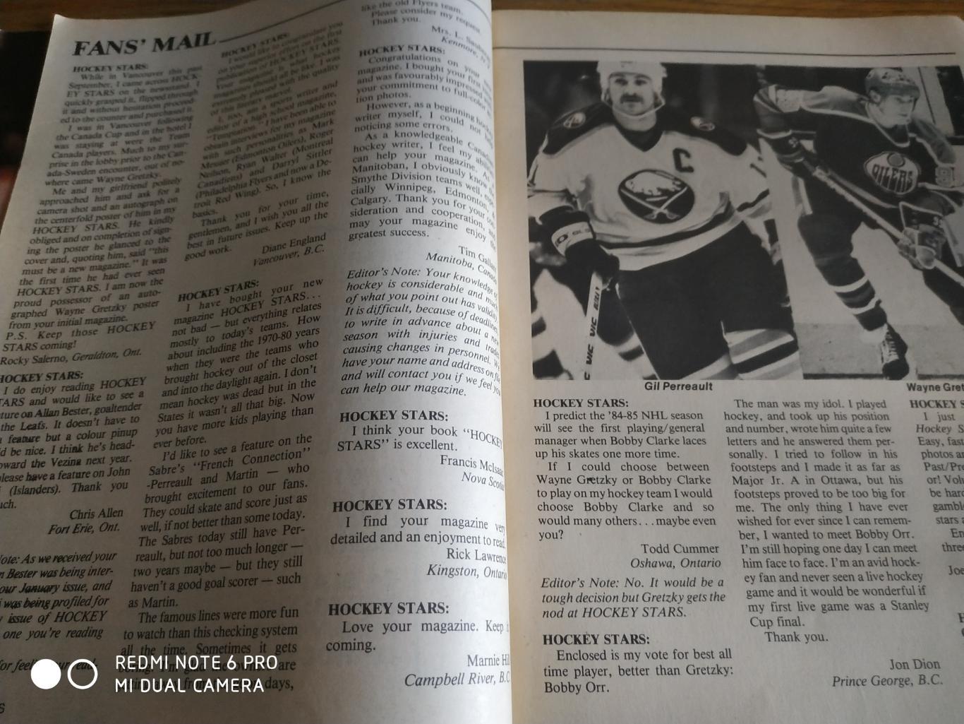 ХОККЕЙ ЖУРНАЛ НХЛ HOCKEY STARS 1985 FEB 1