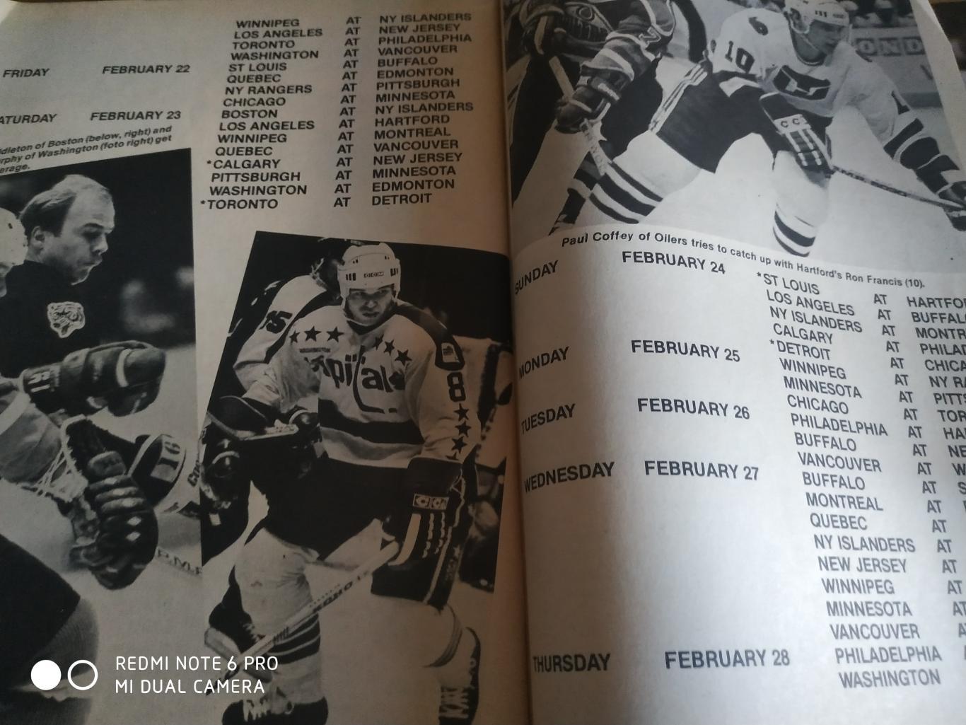 ХОККЕЙ ЖУРНАЛ НХЛ HOCKEY STARS 1985 FEB 3