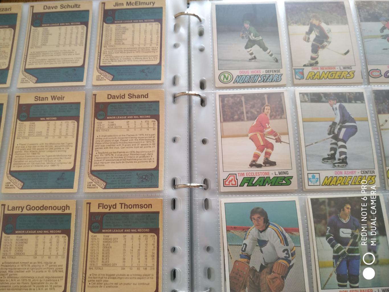 ХОККЕЙ НАБОР КАРТОЧЕК НХЛ NHL 1977-78 OPC HOCKEY CARD COMPLETE SET 1-396 4