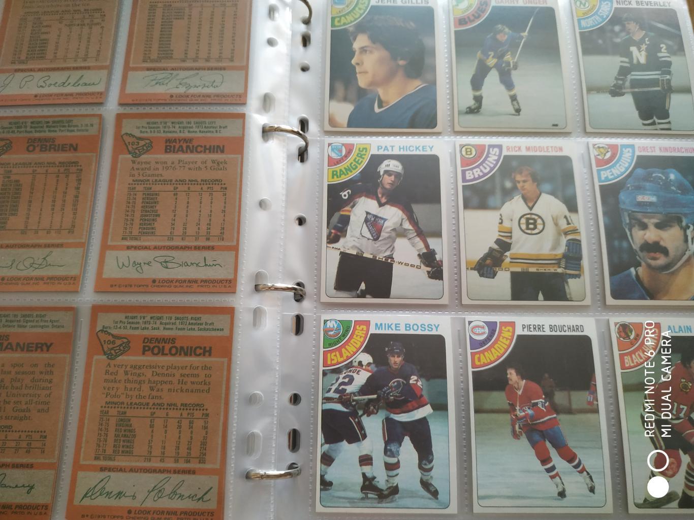 ХОККЕЙ НАБОР КАРТОЧЕК НХЛ NHL 1978-79 TOPPS HOCKEY CARD COMPLETE SET 1-264 4