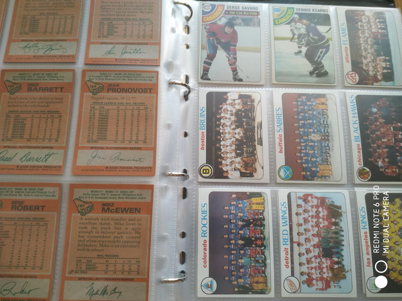 ХОККЕЙ НАБОР КАРТОЧЕК НХЛ NHL 1978-79 TOPPS HOCKEY CARD COMPLETE SET 1-264 5