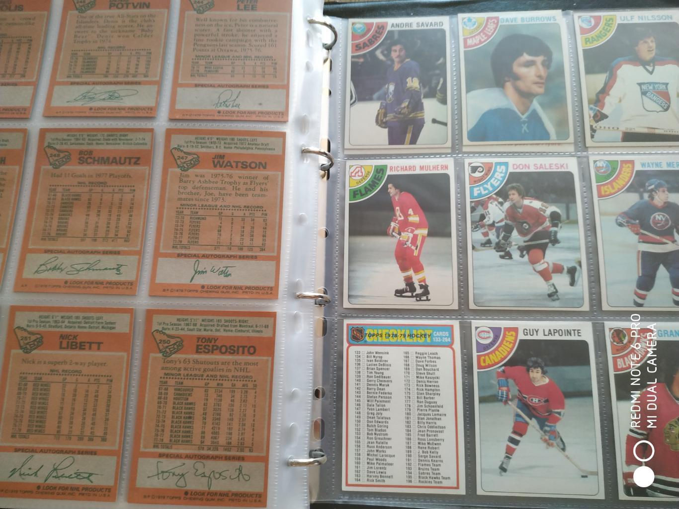 ХОККЕЙ НАБОР КАРТОЧЕК НХЛ NHL 1978-79 TOPPS HOCKEY CARD COMPLETE SET 1-264 7