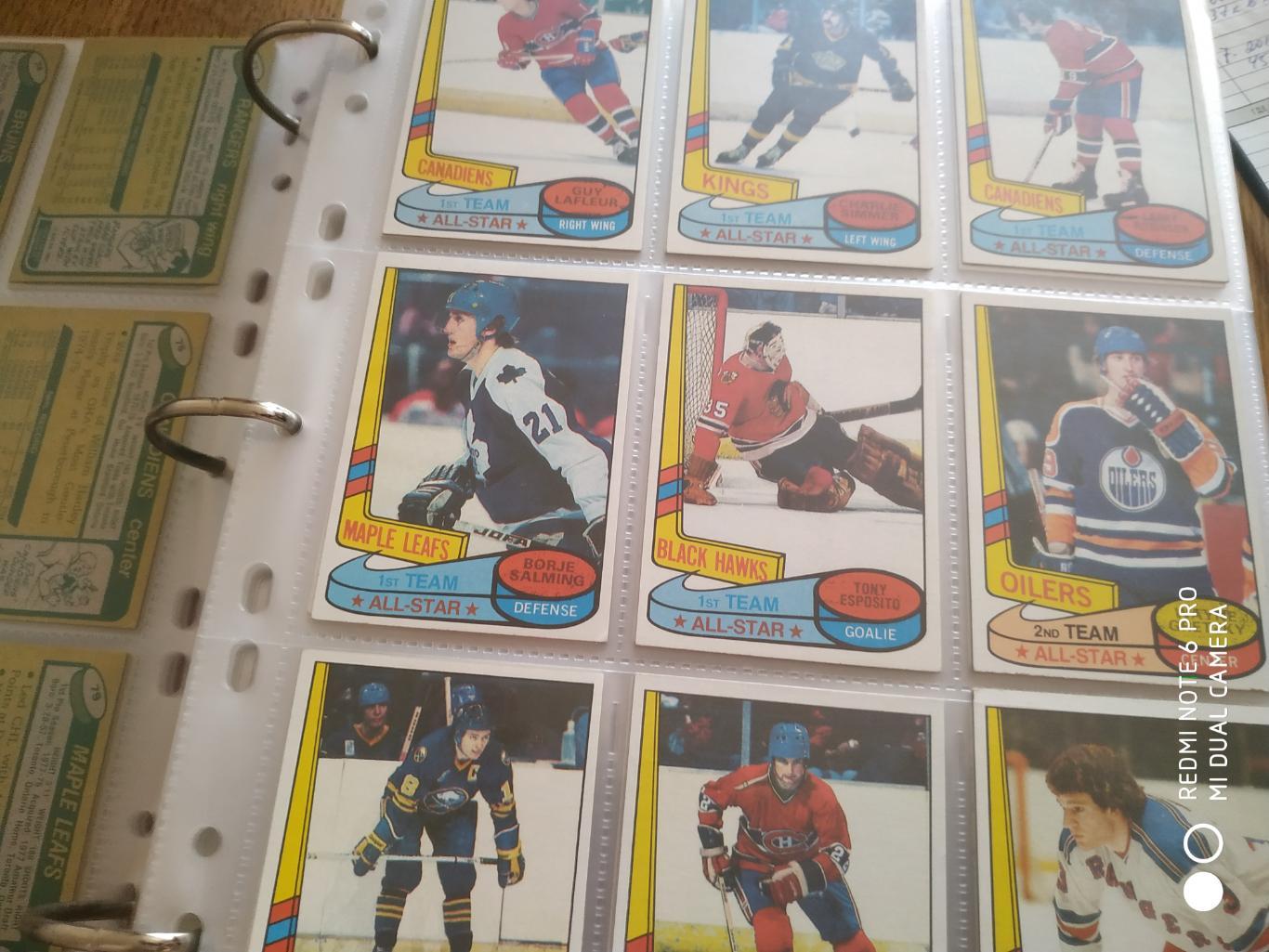 ХОККЕЙ НАБОР КАРТОЧЕК НХЛ NHL 1980-81 TOPPS HOCKEY CARD COMPLETE SET 1-264 1