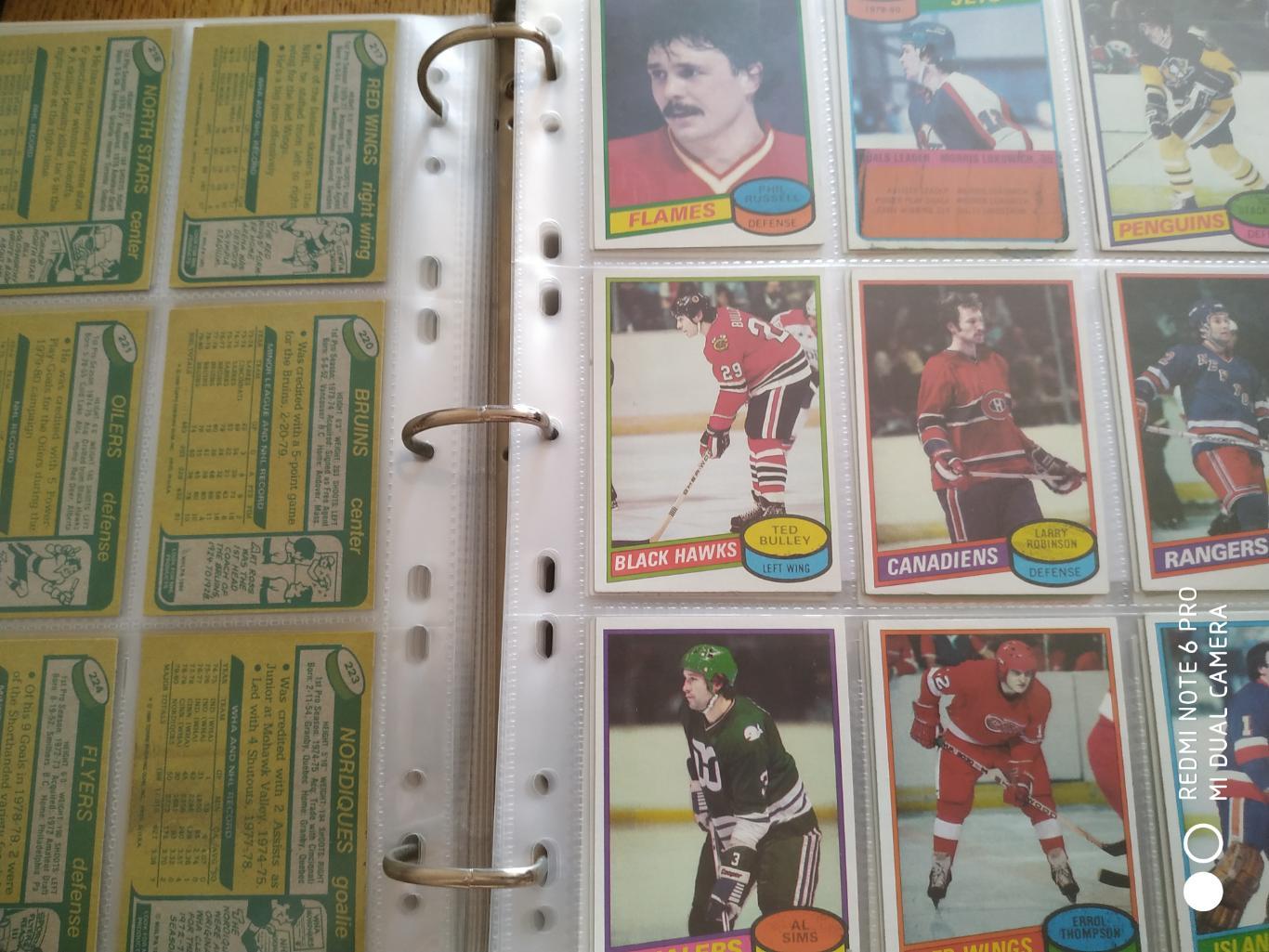 ХОККЕЙ НАБОР КАРТОЧЕК НХЛ NHL 1980-81 TOPPS HOCKEY CARD COMPLETE SET 1-264 5