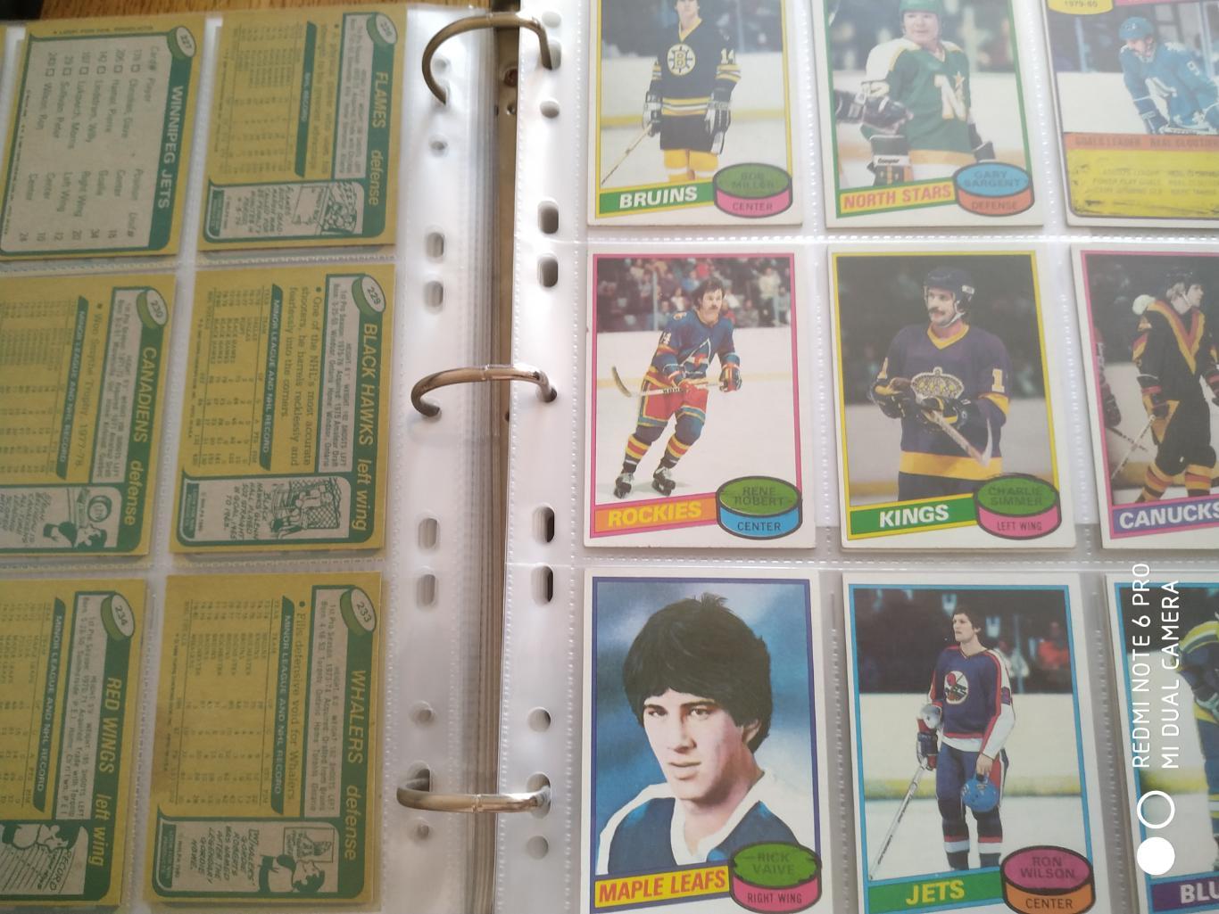 ХОККЕЙ НАБОР КАРТОЧЕК НХЛ NHL 1980-81 TOPPS HOCKEY CARD COMPLETE SET 1-264 6