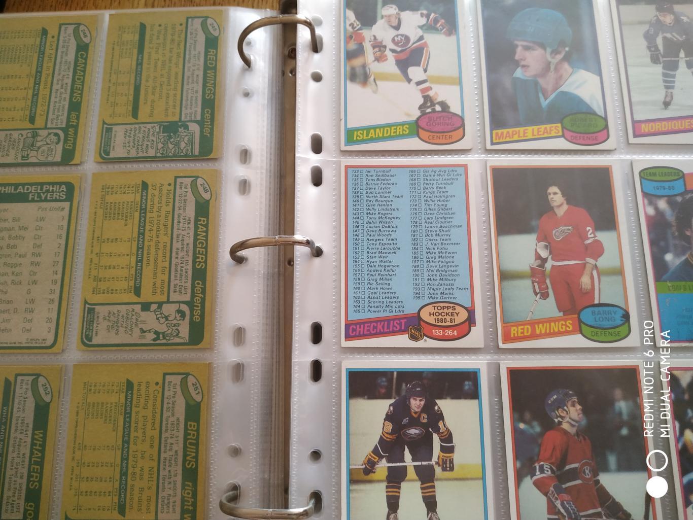 ХОККЕЙ НАБОР КАРТОЧЕК НХЛ NHL 1980-81 TOPPS HOCKEY CARD COMPLETE SET 1-264 7