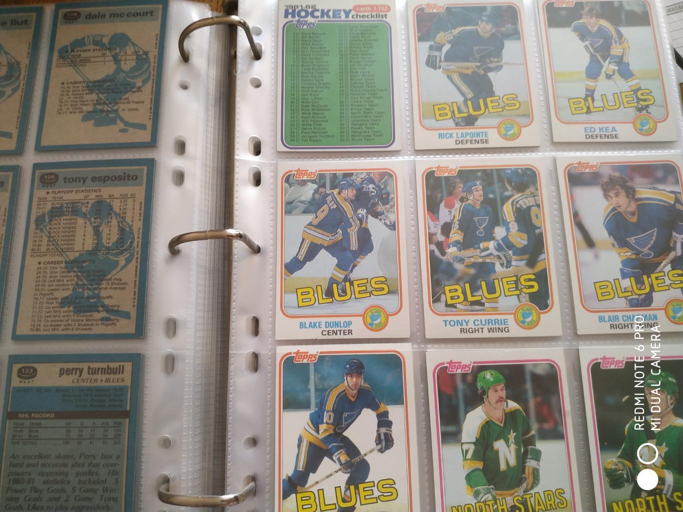 ХОККЕЙ НАБОР КАРТОЧЕК НХЛ NHL 1981-82 TOPPS HOCKEY CARD COMPLETE SET 1-198 5