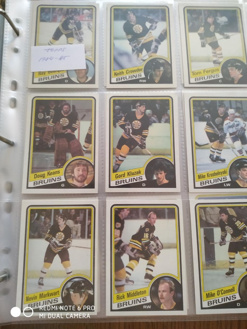 ХОККЕЙ НАБОР КАРТОЧЕК НХЛ NHL 1984-85 TOPPS HOCKEY CARD COMPLETE SET 1-165