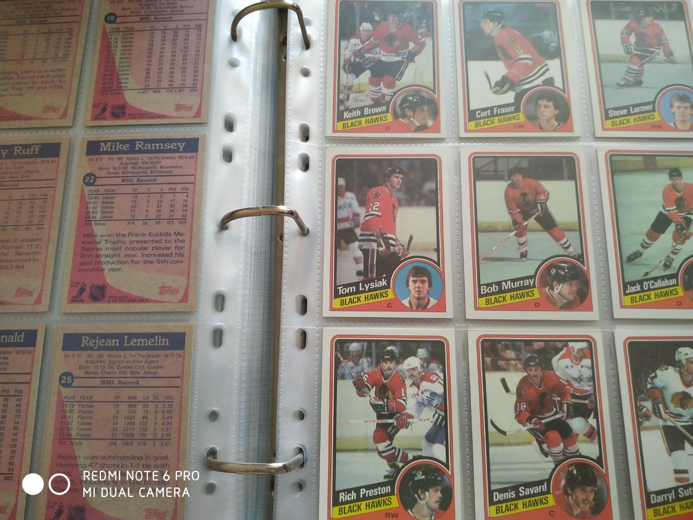 ХОККЕЙ НАБОР КАРТОЧЕК НХЛ NHL 1984-85 TOPPS HOCKEY CARD COMPLETE SET 1-165 1