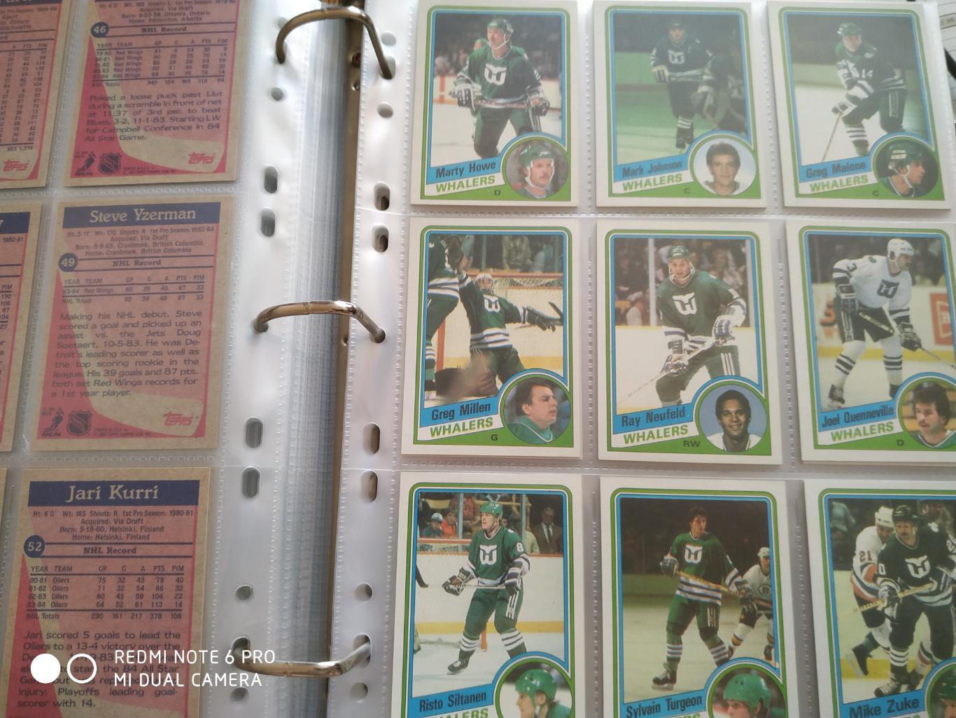 ХОККЕЙ НАБОР КАРТОЧЕК НХЛ NHL 1984-85 TOPPS HOCKEY CARD COMPLETE SET 1-165 2