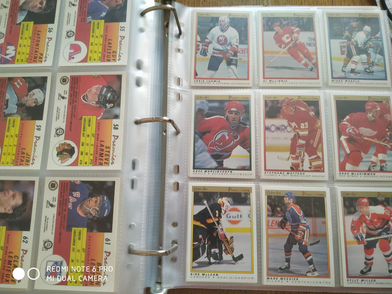 ХОККЕЙ НАБОР КАРТОЧЕК НХЛ 1990-91 O PEE CHEE PREMIER HOCKEY COMPLETE SET 1-132 3