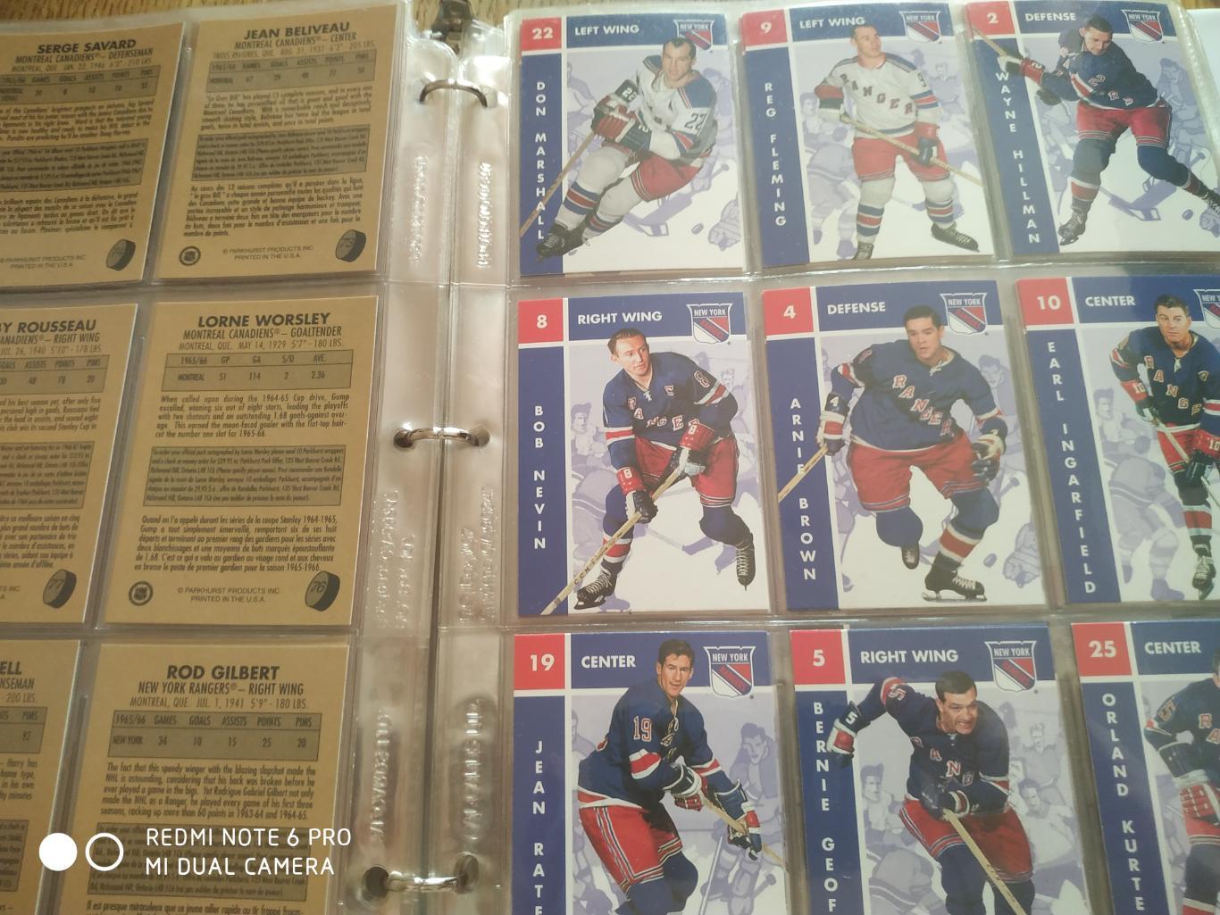 ХОККЕЙ НАБОР КАРТОЧЕК НХЛ 1995-96 PARHURST 66-67 HOCKEY CARD COMPLETE SET 1-150 3