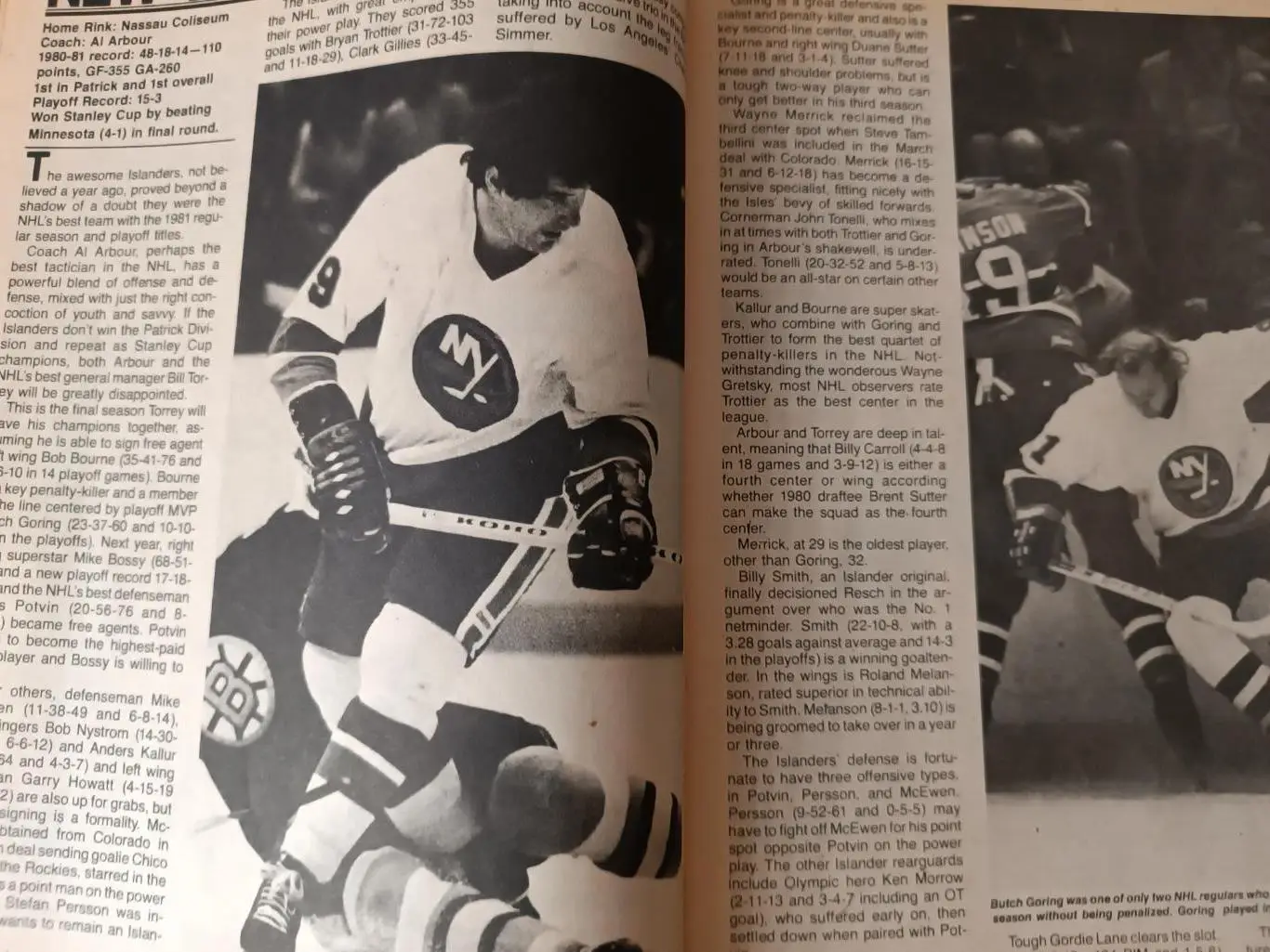 ХОККЕЙ ЖУРНАЛ НХЛ NHL 1981-82 HOCKEY ILLUSTRATED SPECIAL 3