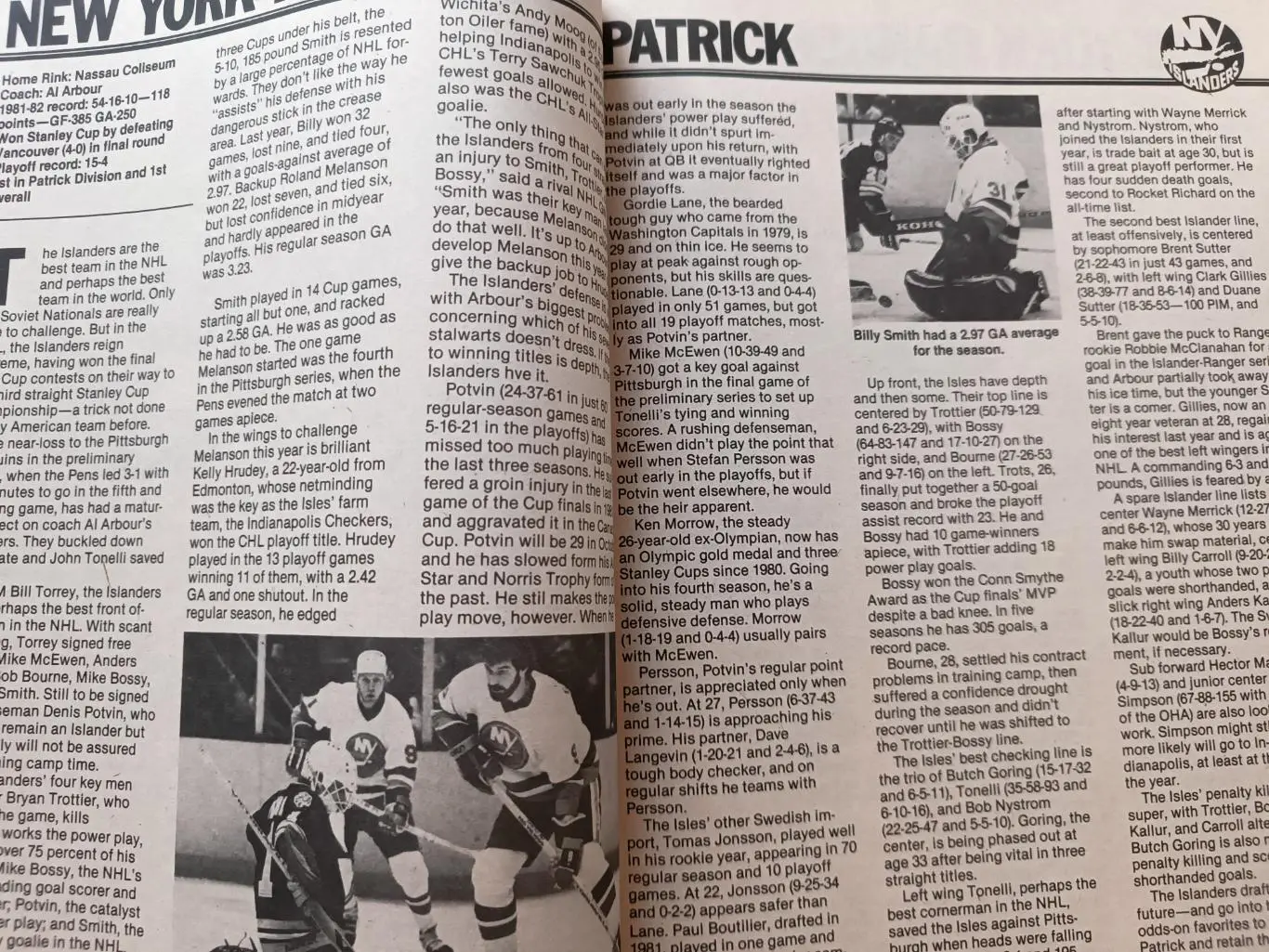 ХОККЕЙ ЖУРНАЛ НХЛ NHL 1982-83 HOCKEY ILLUSTRATED SPECIAL 6