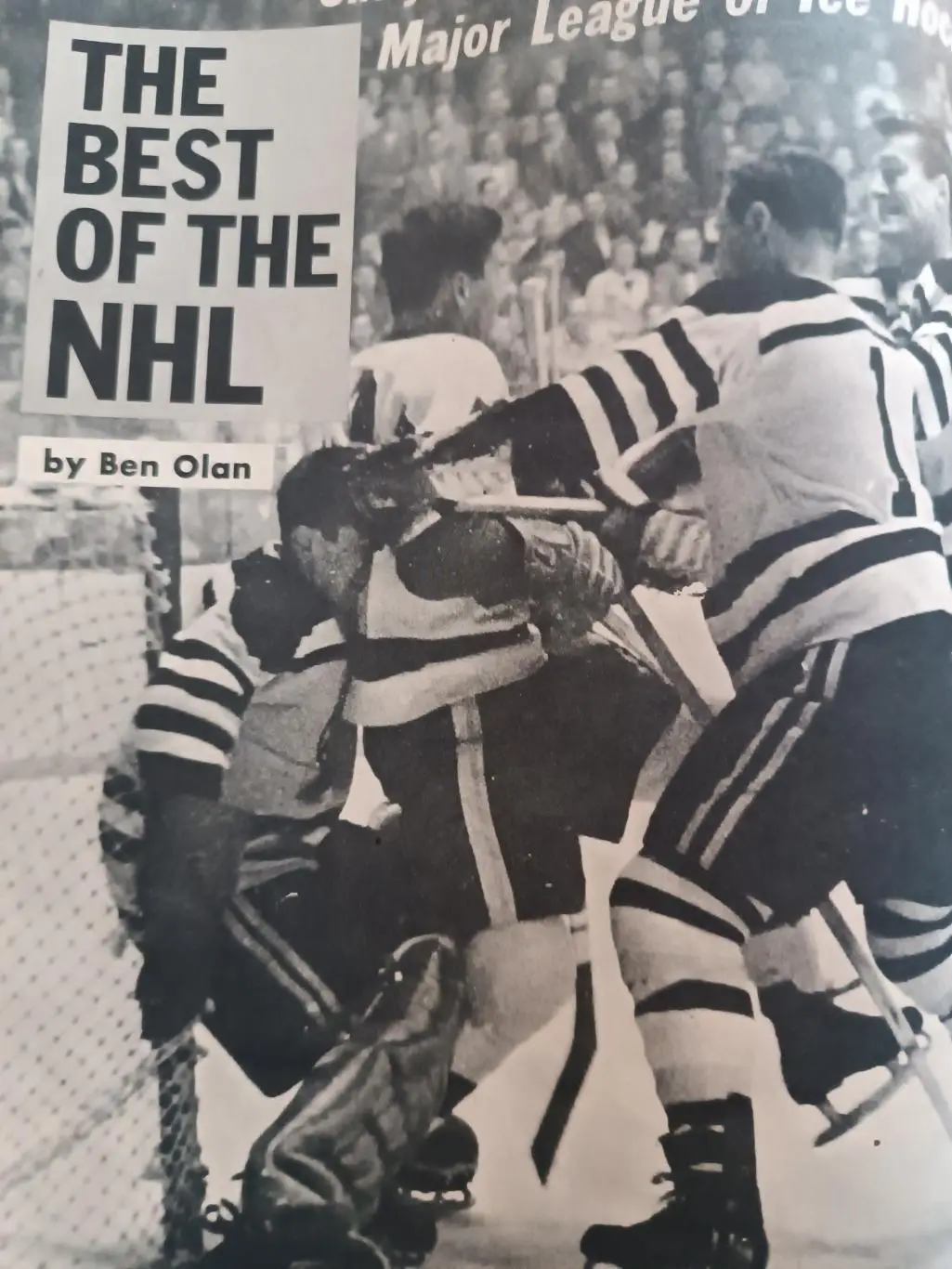 ЖУРНАЛ ХОККИ ИЛЛЮСТРЭЙТЕД НХЛ 1961-62 NHL HOCKEY ILLUSTRATED VOL.1 #9 6