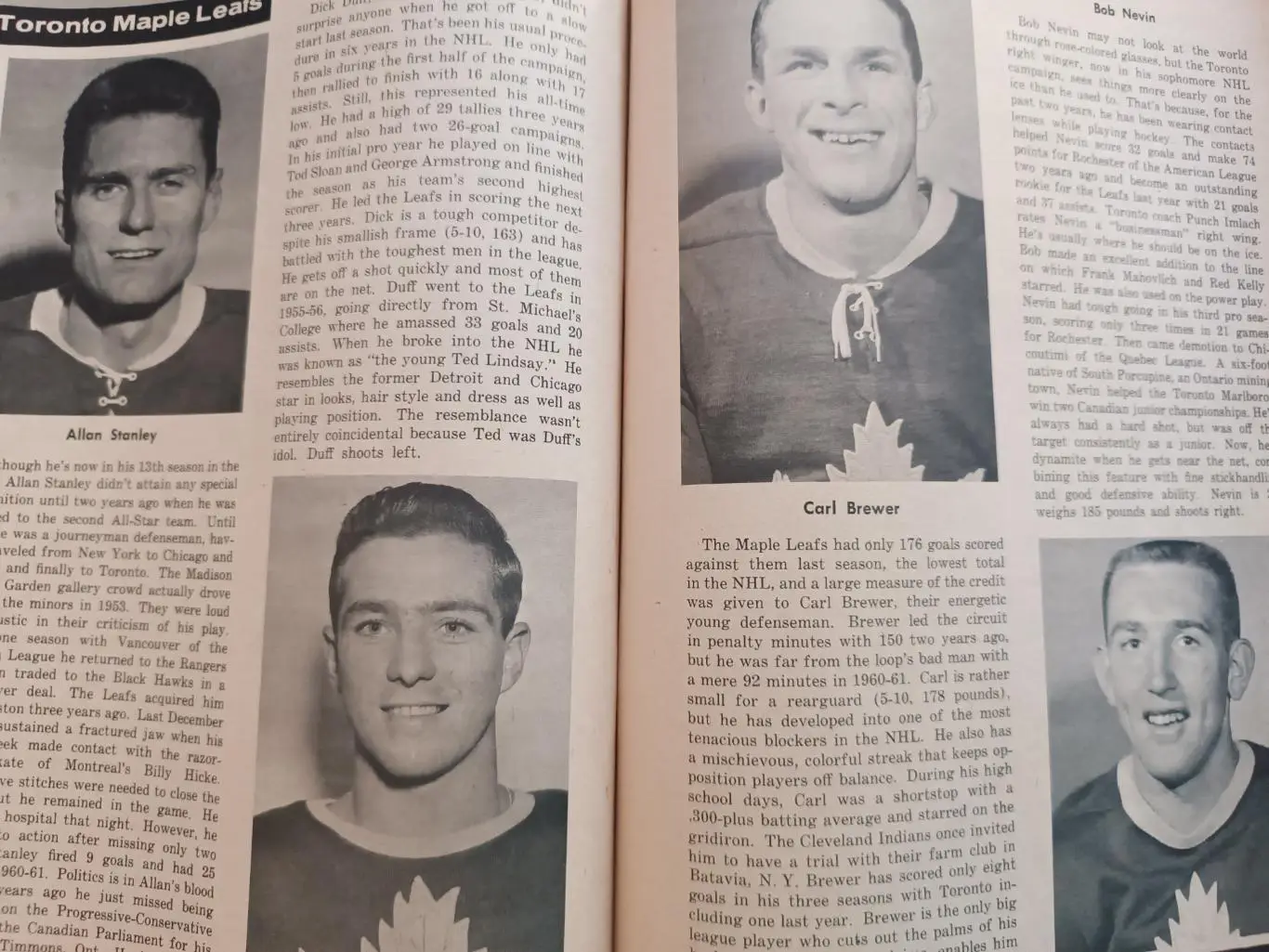 ЖУРНАЛ ХОККИ ИЛЛЮСТРЭЙТЕД НХЛ 1961-62 NHL HOCKEY ILLUSTRATED VOL.1 #9 7