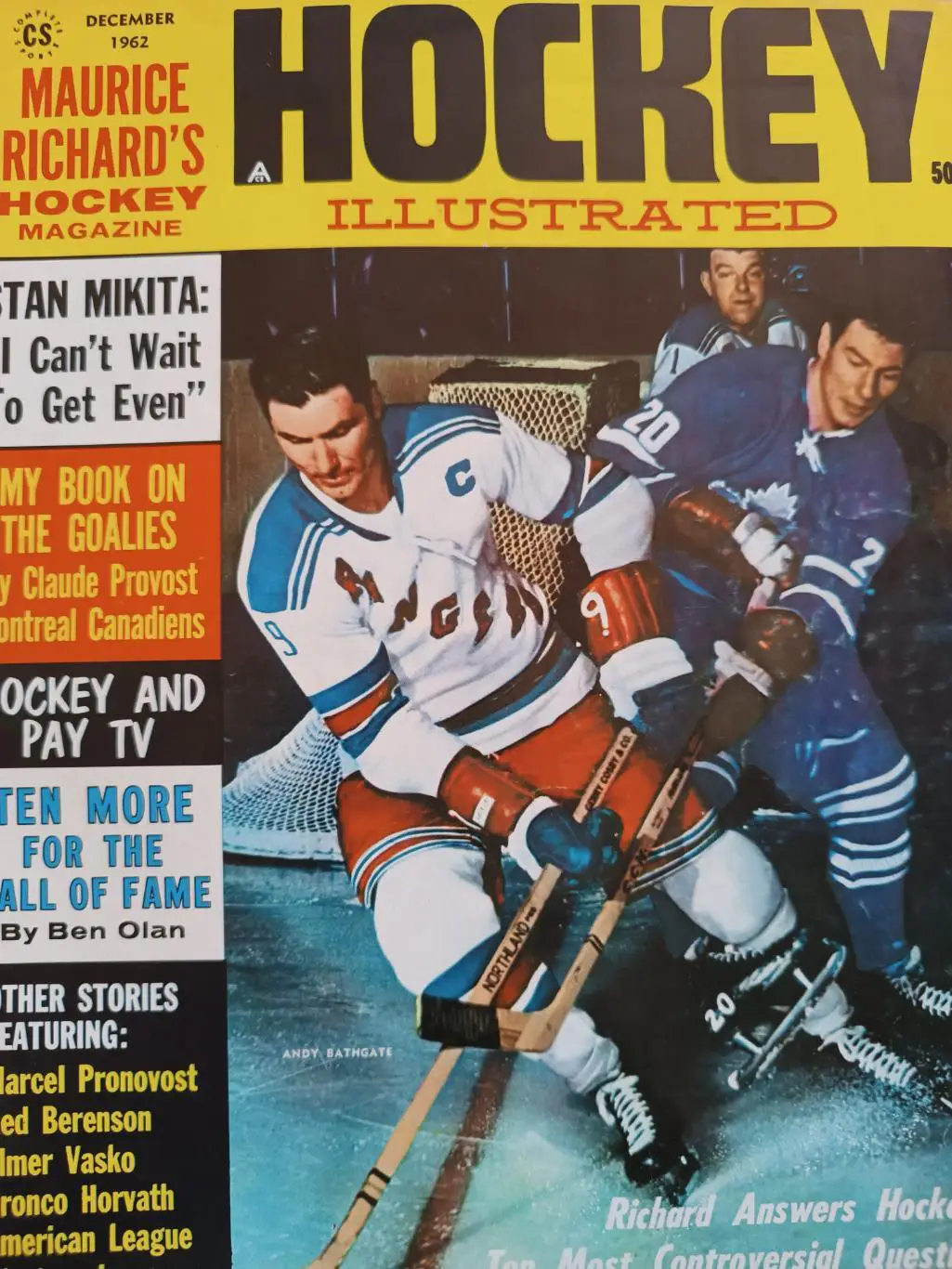 ЖУРНАЛ ХОККИ ИЛЛЮСТРЭЙТЕД НХЛ DEC. 1962 NHL HOCKEY ILLUSTRATED VOL.1 #11