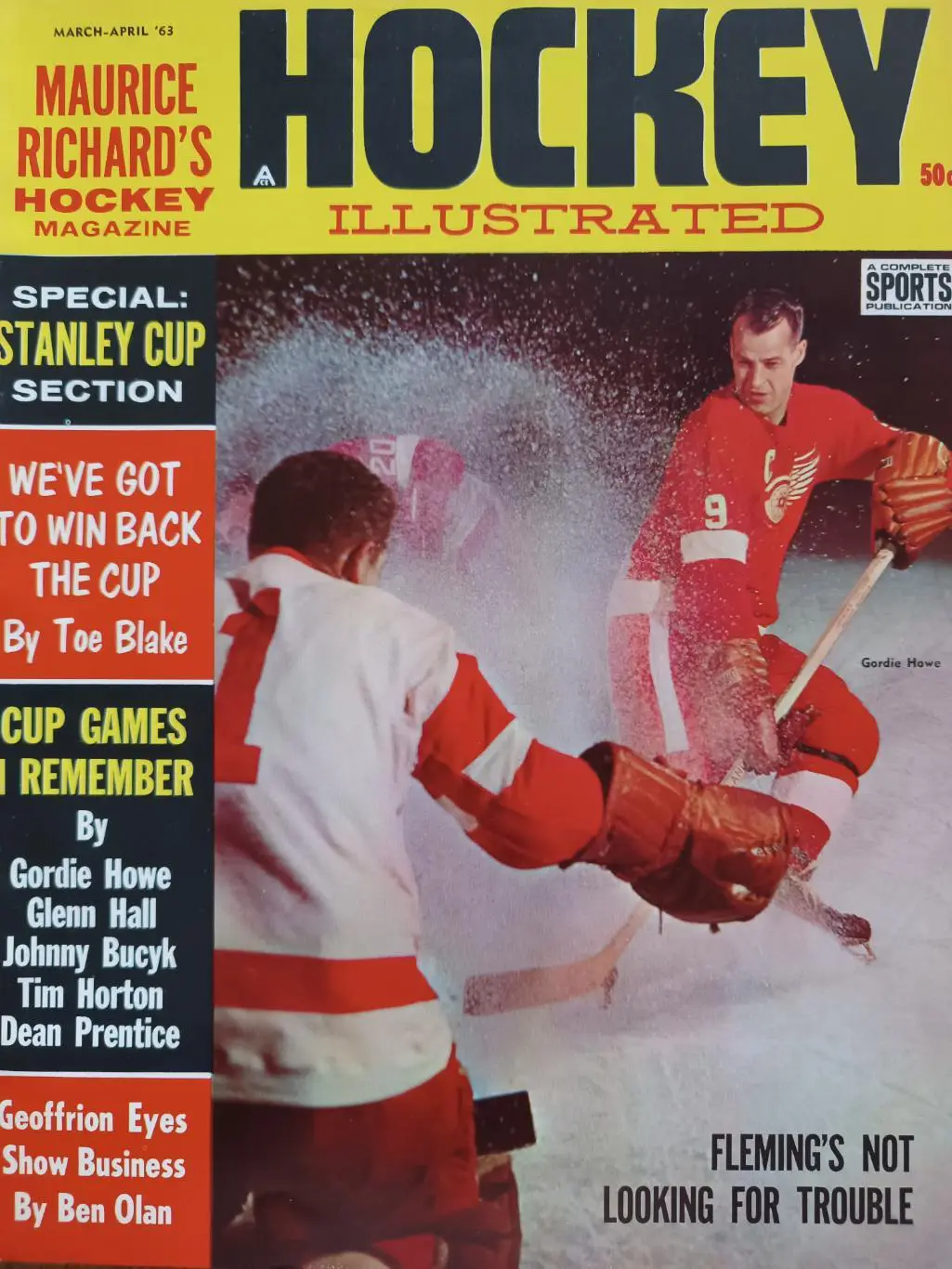 ХОККЕЙ ЖУРНАЛ НХЛ NHL 1963 MARCH-APRIL HOCKEY ILLUSTRATED