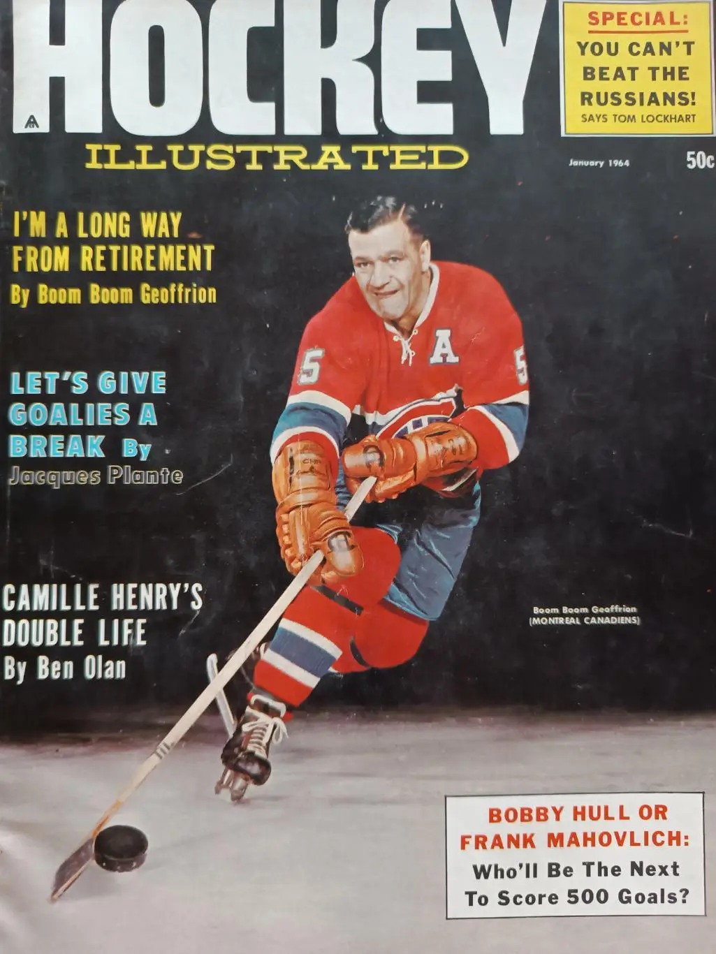 ХОККЕЙ ЖУРНАЛ НХЛ NHL 1964 JANUARY HOCKEY ILLUSTRATED