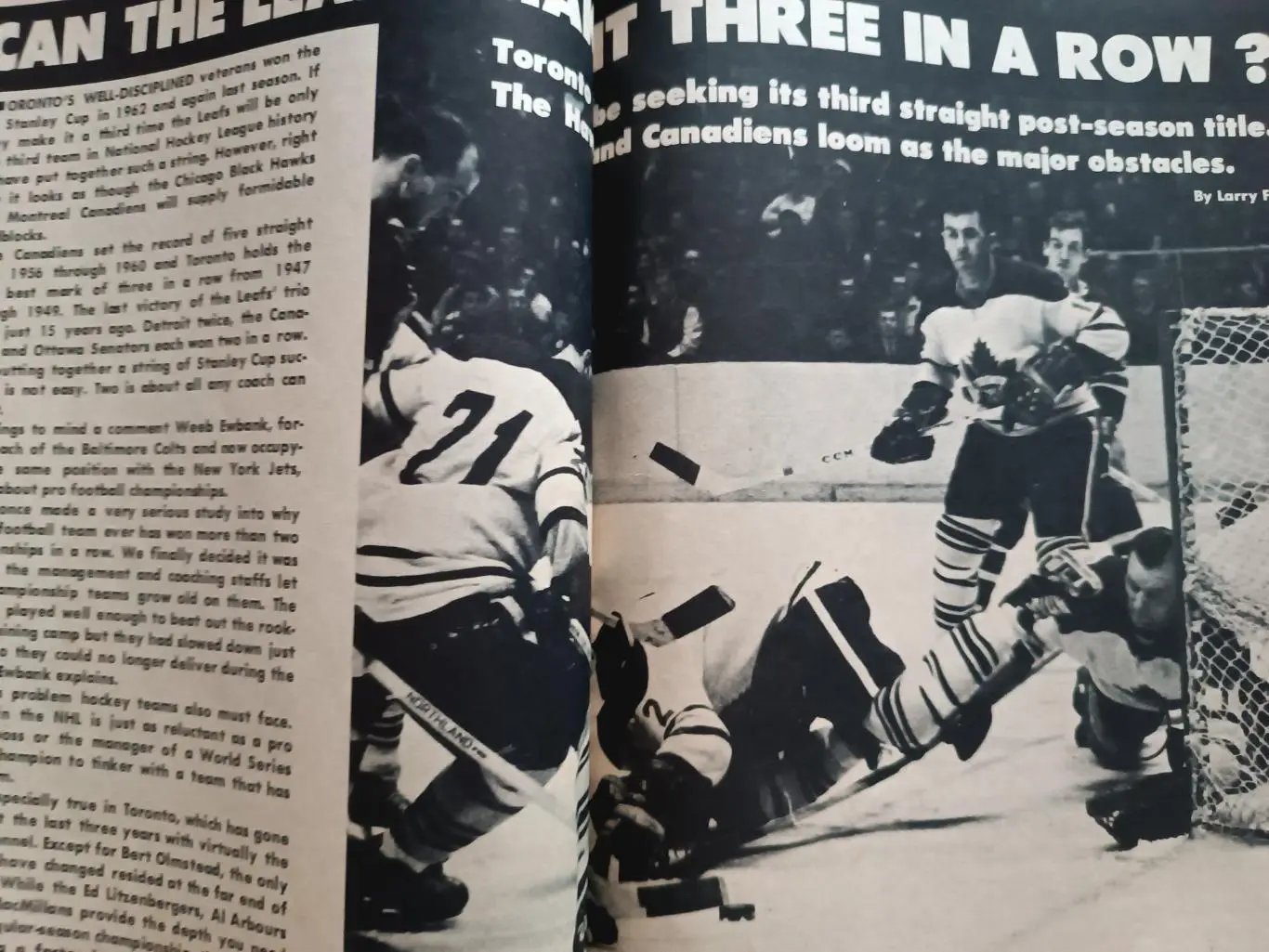 ХОККЕЙ ЖУРНАЛ НХЛ NHL 1964 APRIL HOCKEY ILLUSTRATED 5