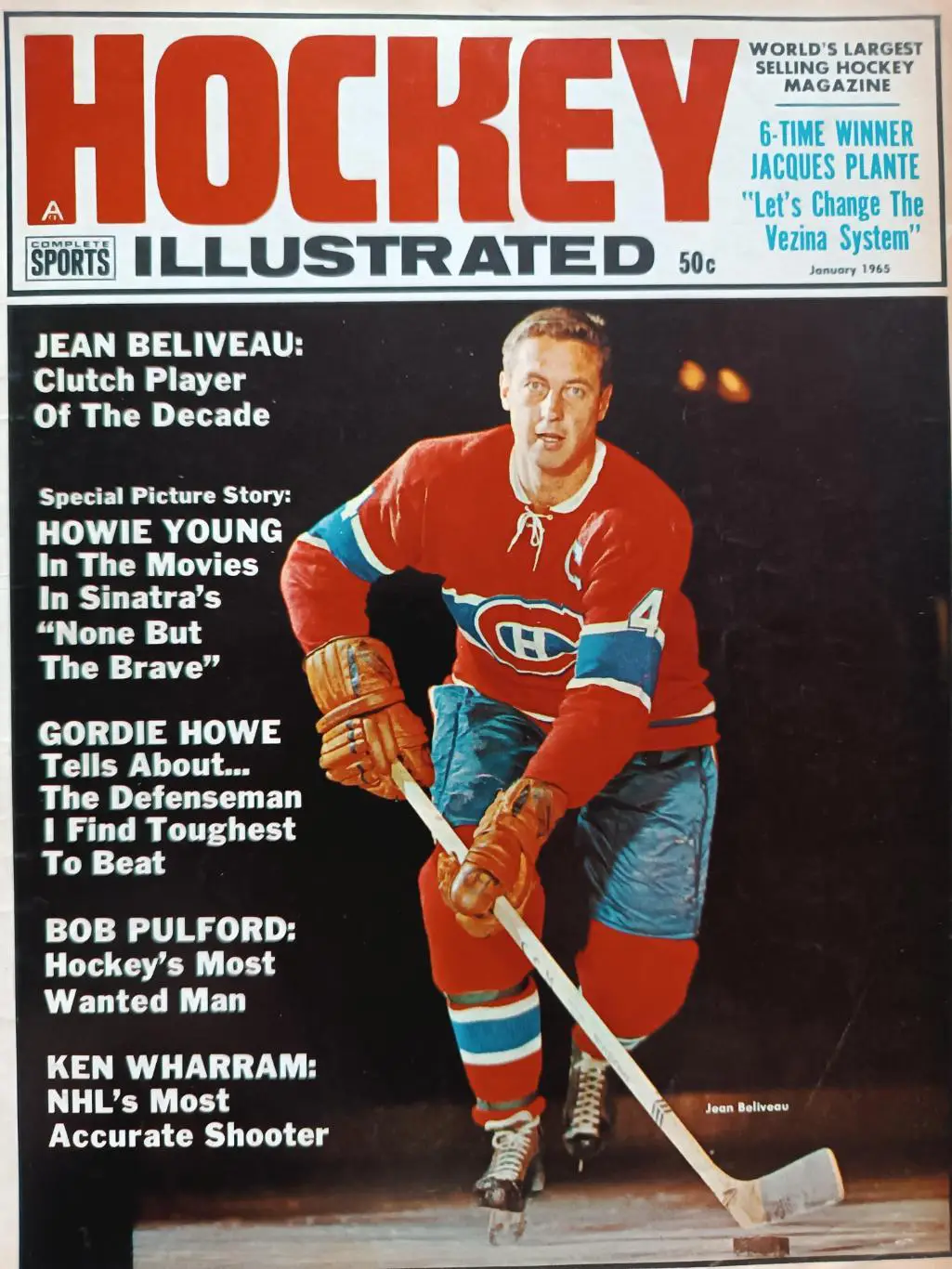 ХОККЕЙ ЖУРНАЛ НХЛ NHL 1965 JANUARY HOCKEY ILLUSTRATED