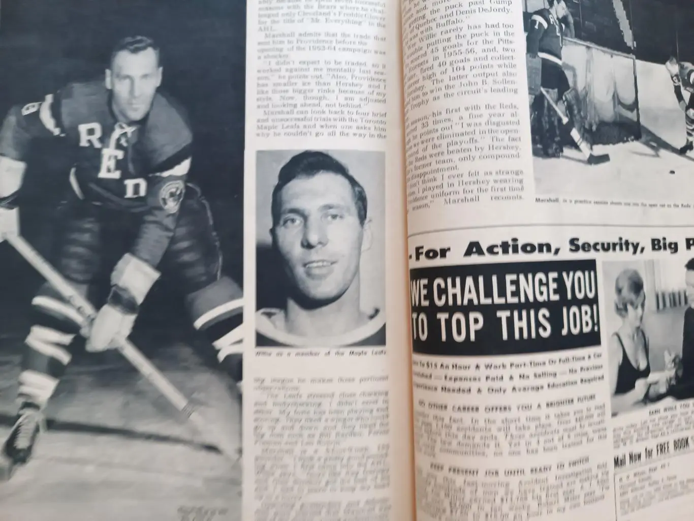 ХОККЕЙ ЖУРНАЛ НХЛ NHL 1965 MARCH HOCKEY ILLUSTRATED 6