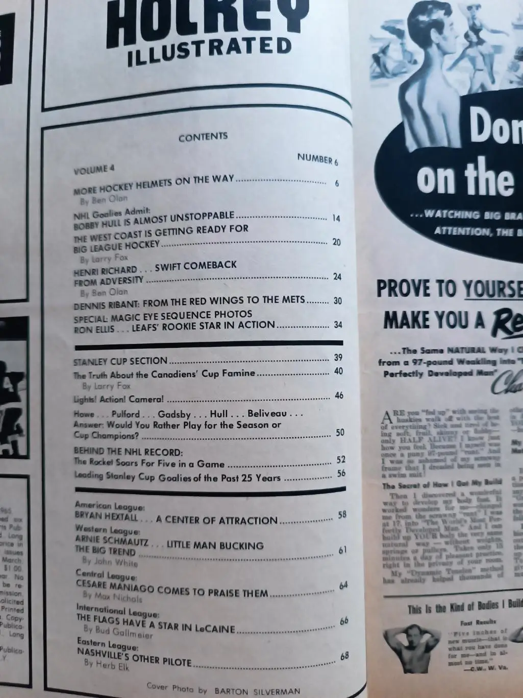 ХОККЕЙ ЖУРНАЛ НХЛ NHL 1965 APRIL HOCKEY ILLUSTRATED 1