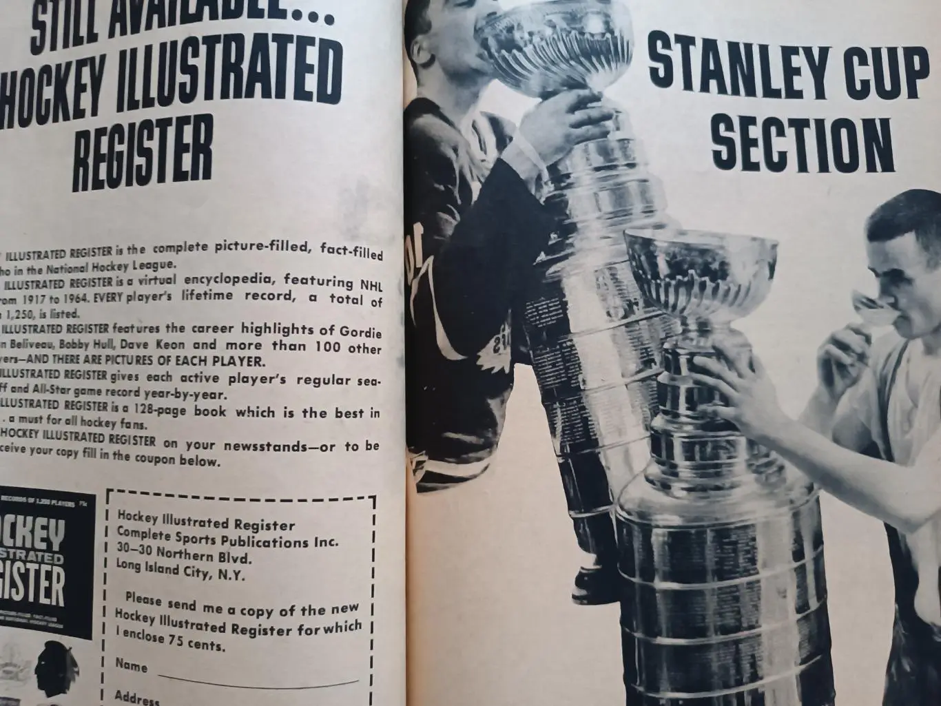 ХОККЕЙ ЖУРНАЛ НХЛ NHL 1965 APRIL HOCKEY ILLUSTRATED 5
