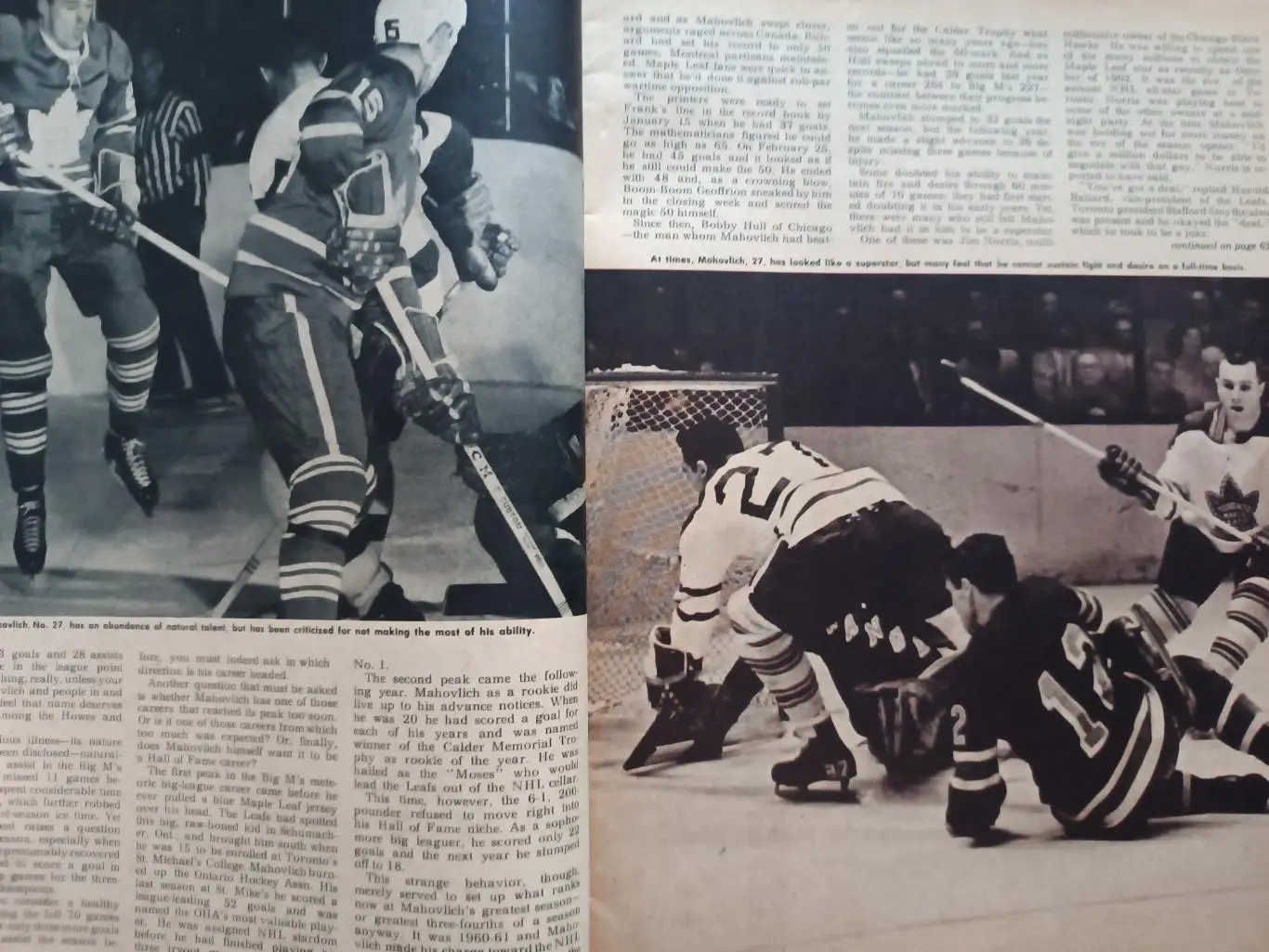 ХОККЕЙ ЖУРНАЛ НХЛ NHL 1965 DECEMBER HOCKEY ILLUSTRATED 2